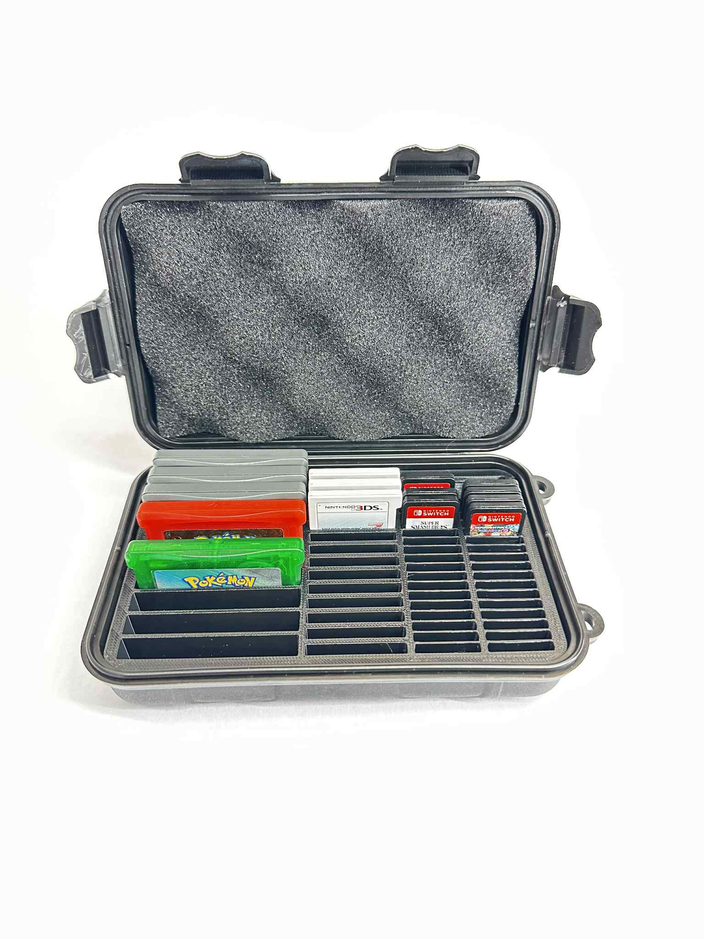 Game Cartridge Case for GBA, DS/3DS & Nintendo Switch โ Holds 63 Games | Travel & Protective Storage