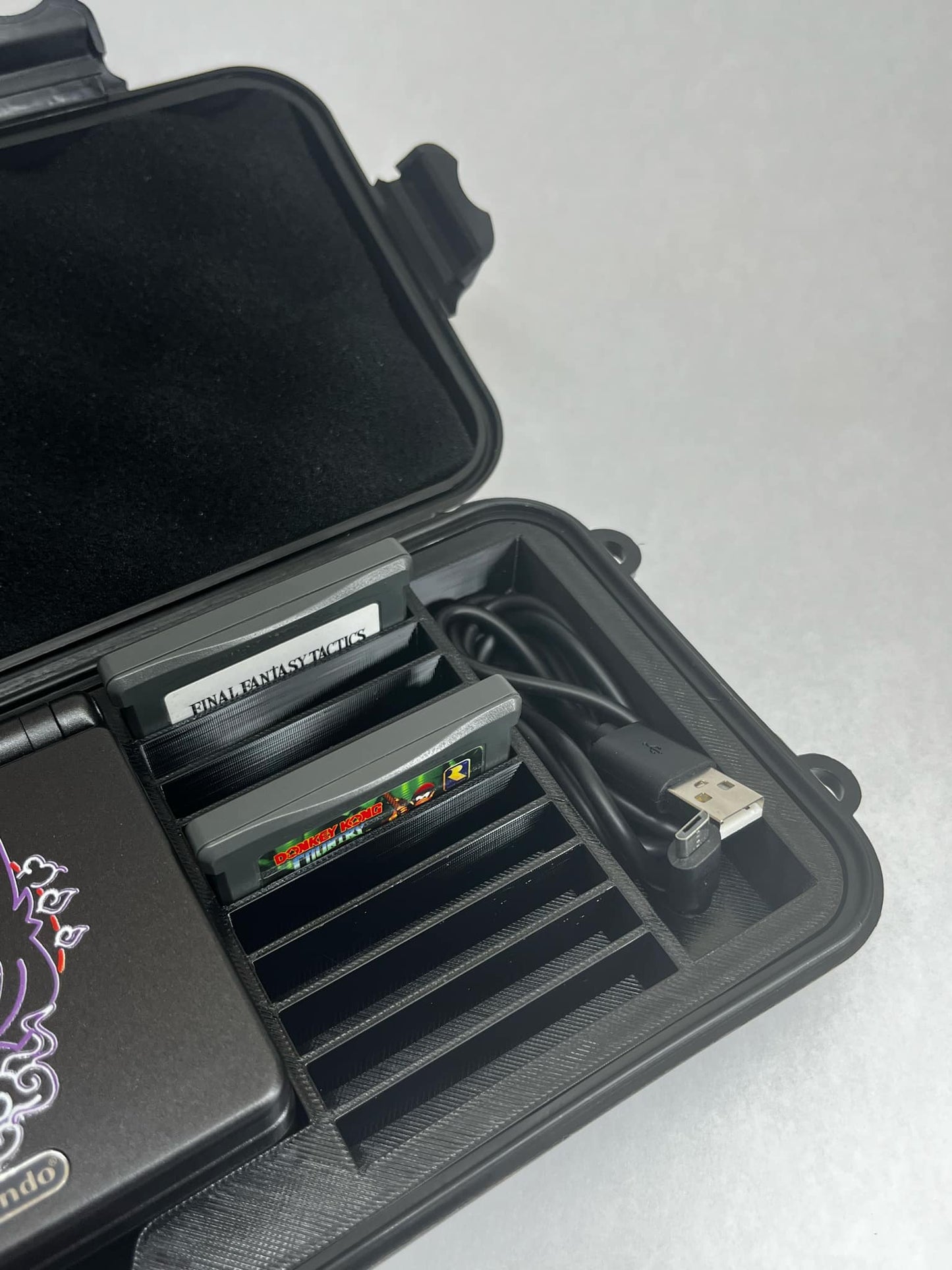 Protective Carrying Case for Gameboy Advance SP XL | SENAC LLC | Holds 13 Games + USB Charger | Protection Travel Durable Storage Solution