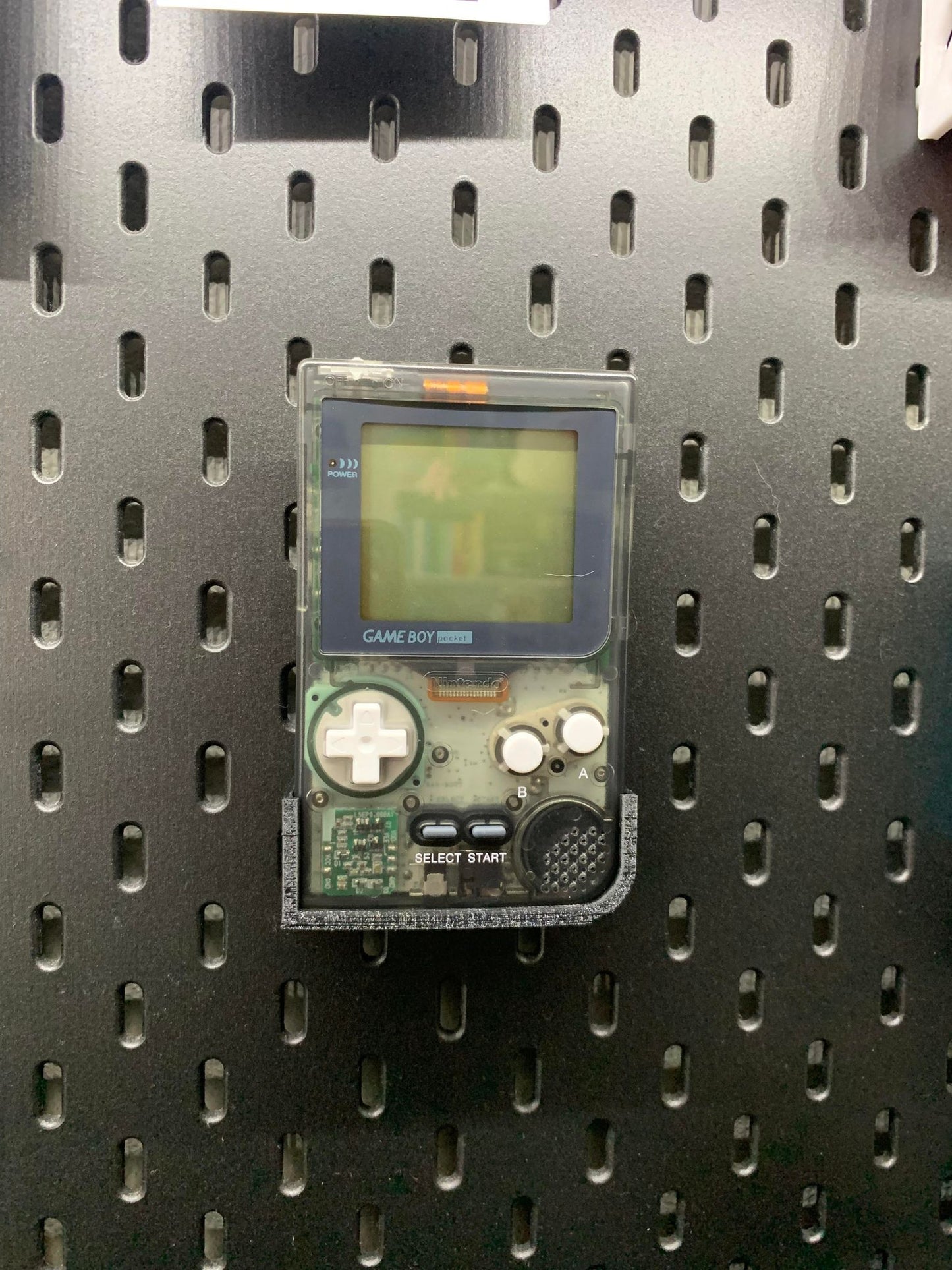 IKEA SKADIS Game Boy Pocket Mount | Senac LLC | Accessory Mount Pegboard Collecting Pokemon Vintage Retro Game Display Stand Classic