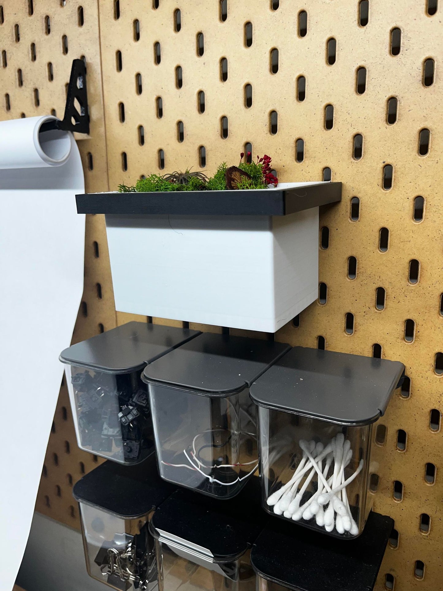 IKEA SKADIS Planter Box | Senac LLC | Accessory Mount Pegboard Plants Display Stand