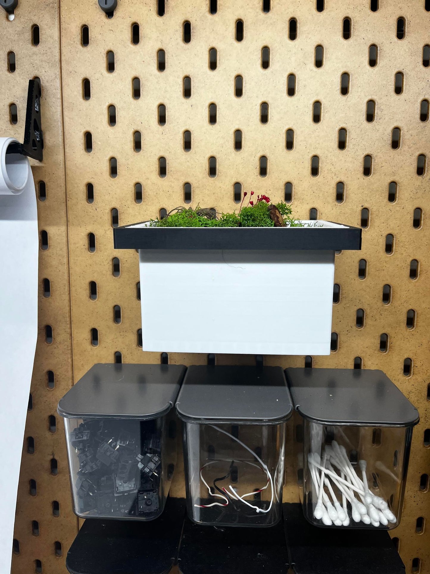 IKEA SKADIS Planter Box | Senac LLC | Accessory Mount Pegboard Plants  Display Stand