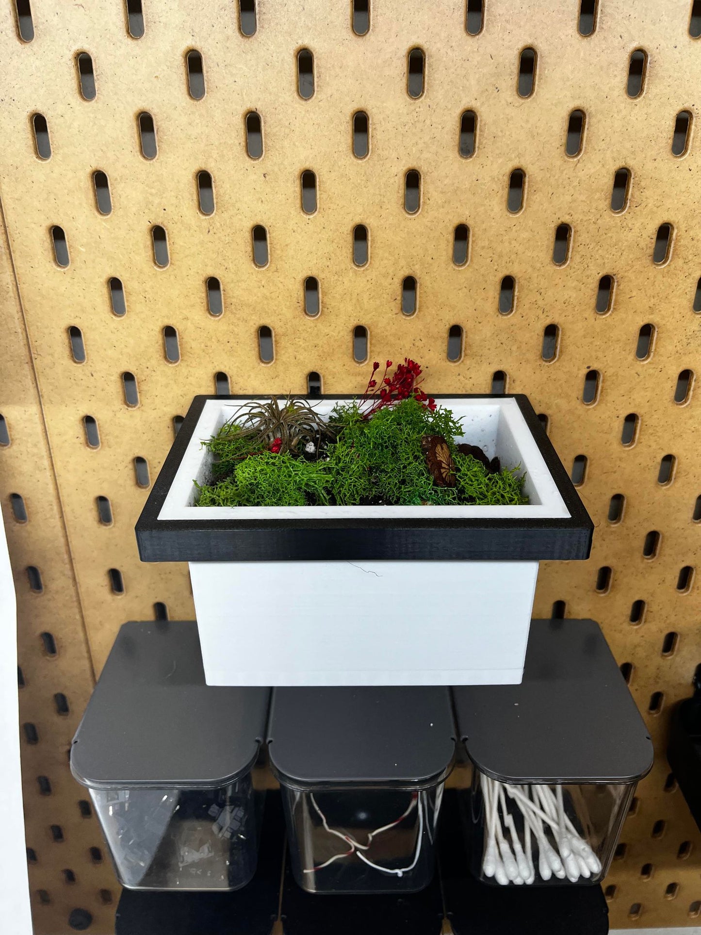 IKEA SKADIS Planter Box | Senac LLC | Accessory Mount Pegboard Plants Display Stand