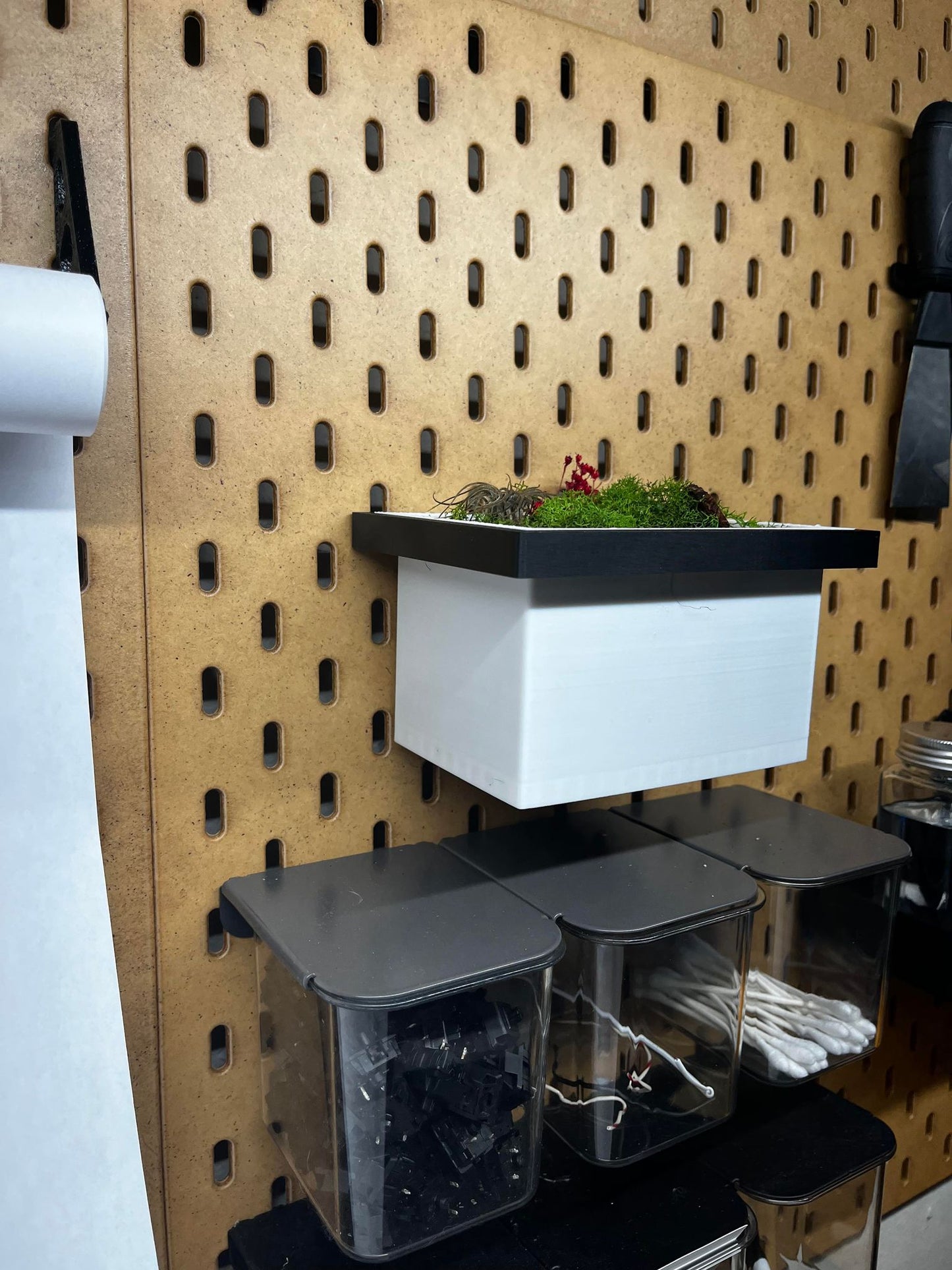 IKEA SKADIS Planter Box | Senac LLC | Accessory Mount Pegboard Plants  Display Stand