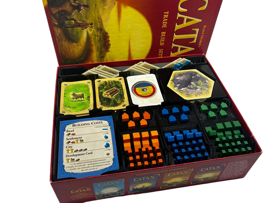 Base Catan Organizer Set | Senac LLC | Compatible with Settlers of Catan Base Board Game + 5-6 Player Extension Strategy Board Game