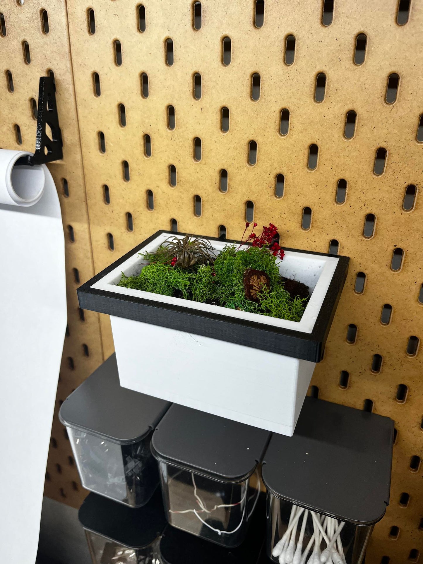 IKEA SKADIS Planter Box | Senac LLC | Accessory Mount Pegboard Plants  Display Stand