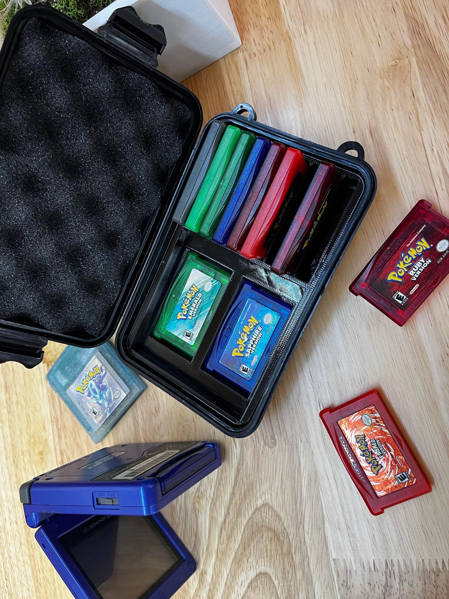 Protective Carrying Case for Gameboy Advance SP | SENAC LLC | Holds 12 games Protection Travel Durable Storage Solution
