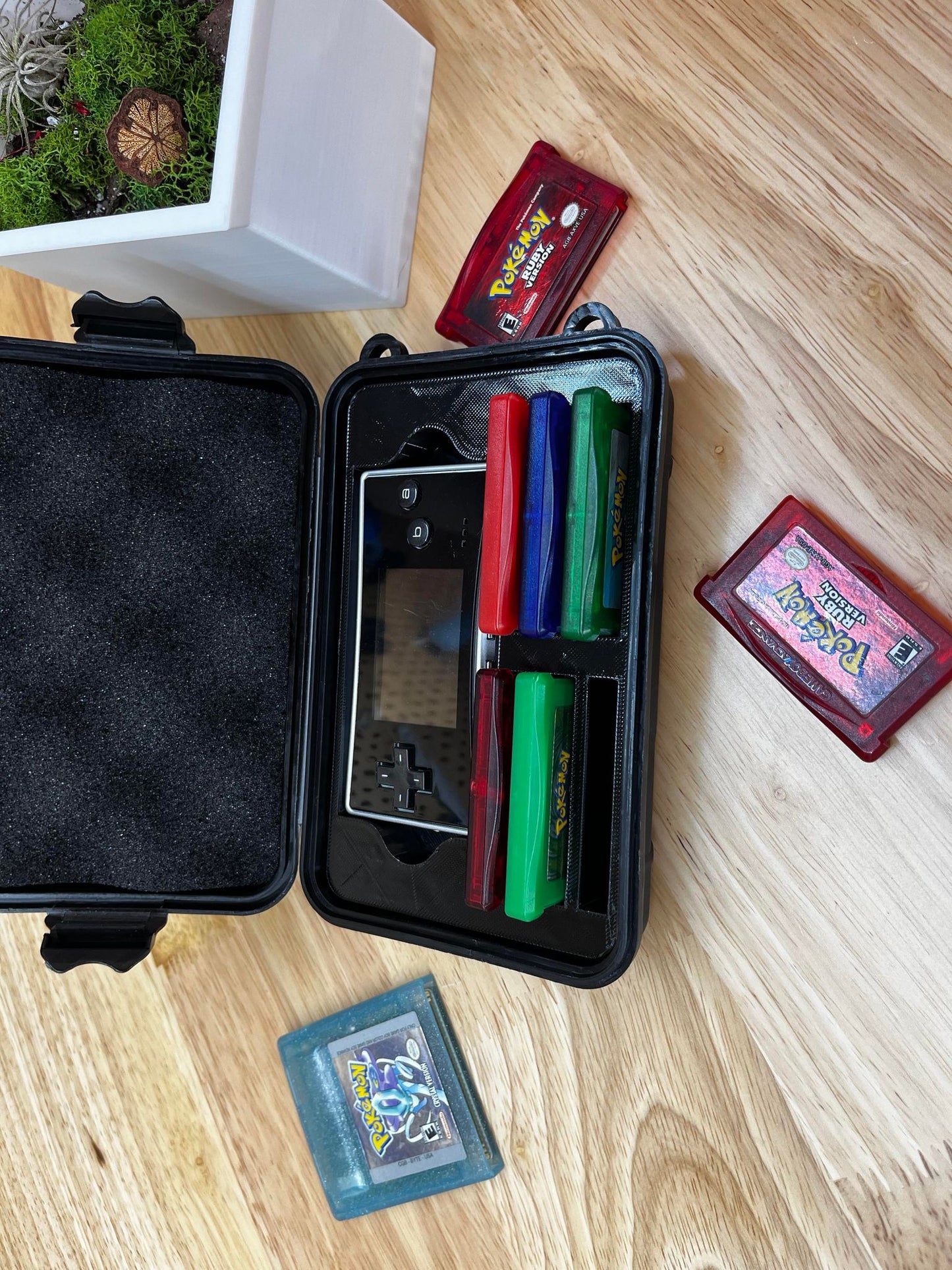 Protective Carrying Case for Gameboy Micro | SENAC LLC | Holds 7 games Protection Travel Durable Storage Solution