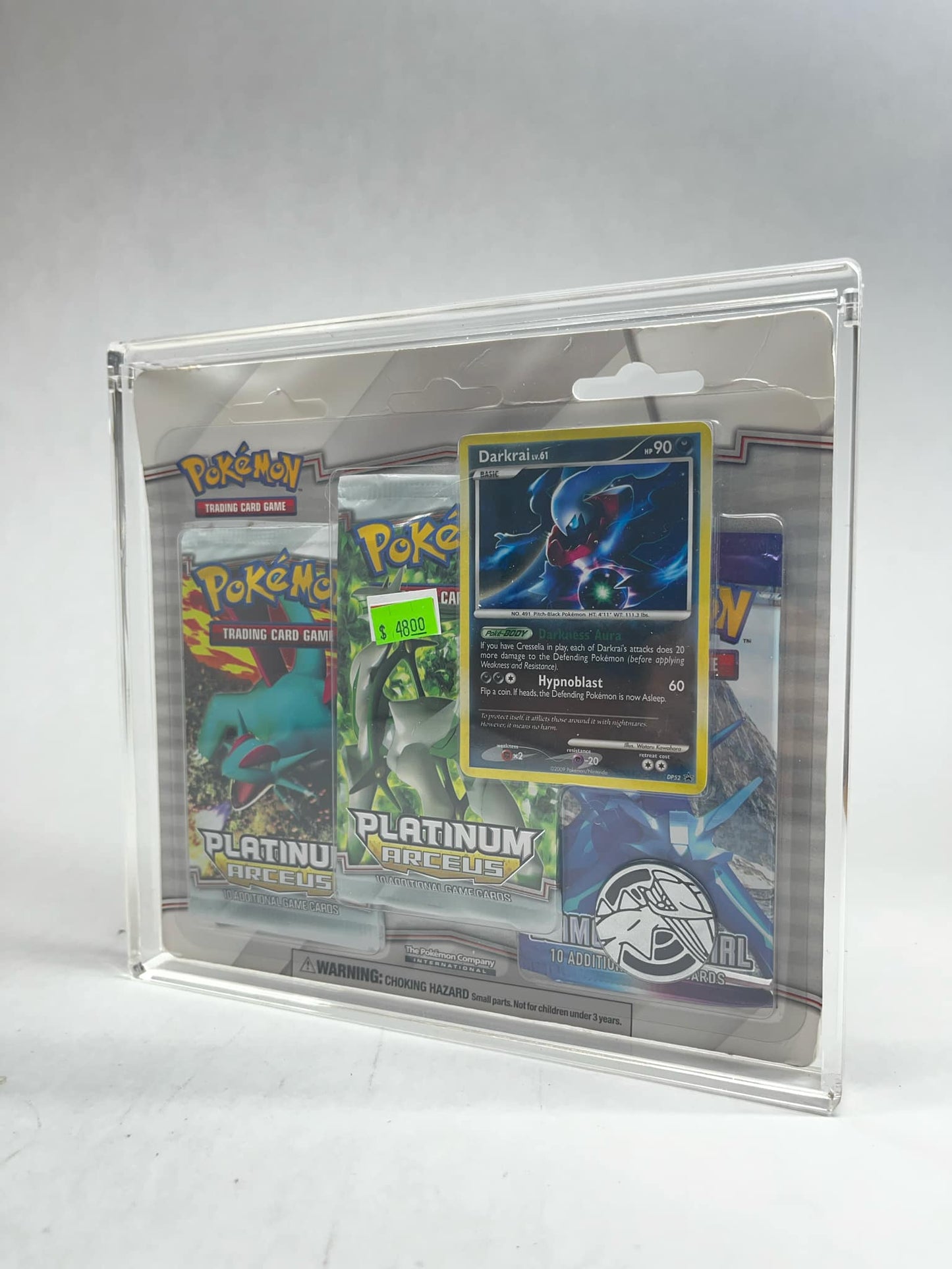 Pokémon 3-Pack Blister Acrylic Case | Protection & Display for Sealed Platinum to Modern Packs