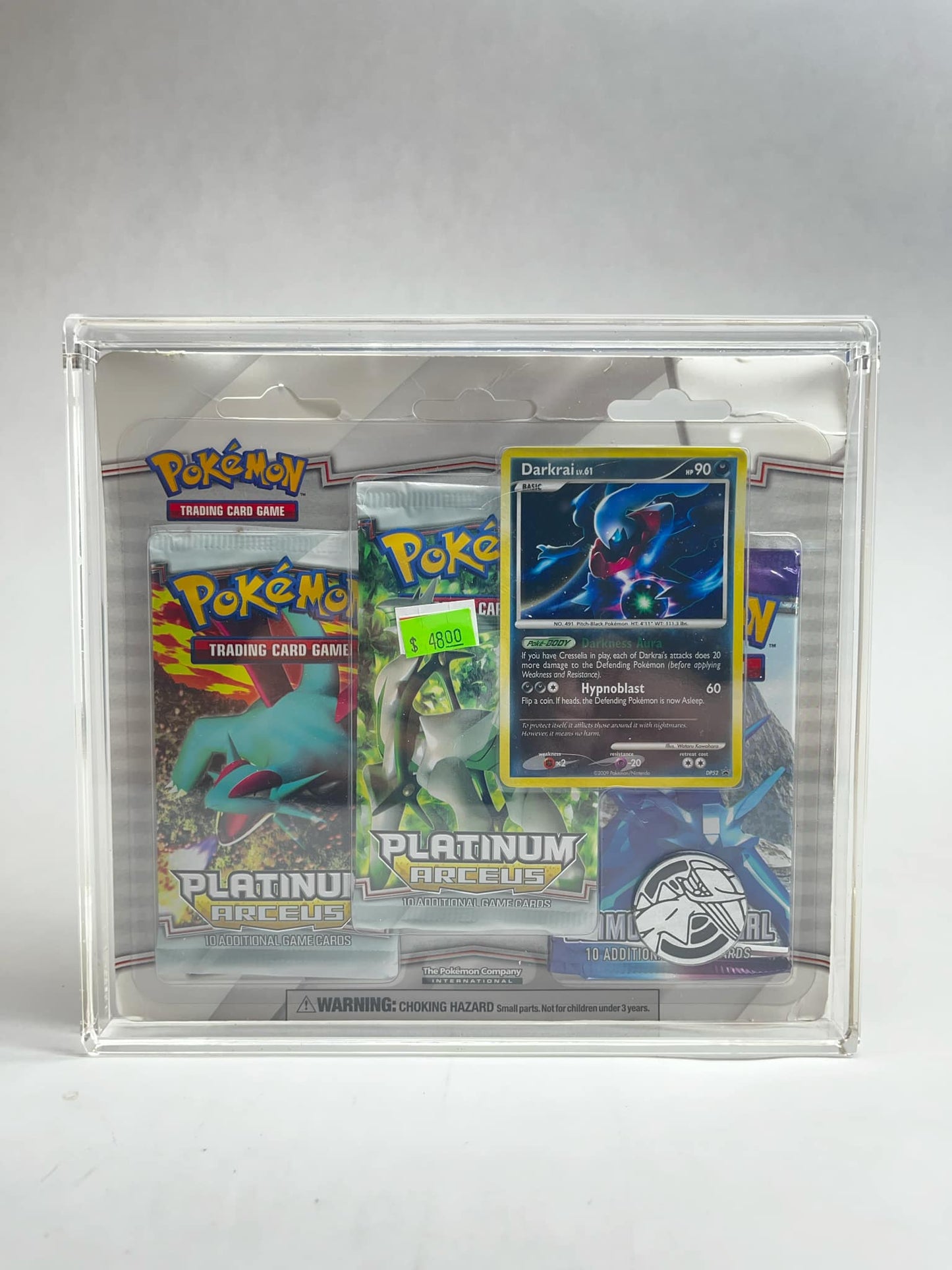 Pokémon 3-Pack Blister Acrylic Case | Protection & Display for Sealed Platinum to Modern Packs