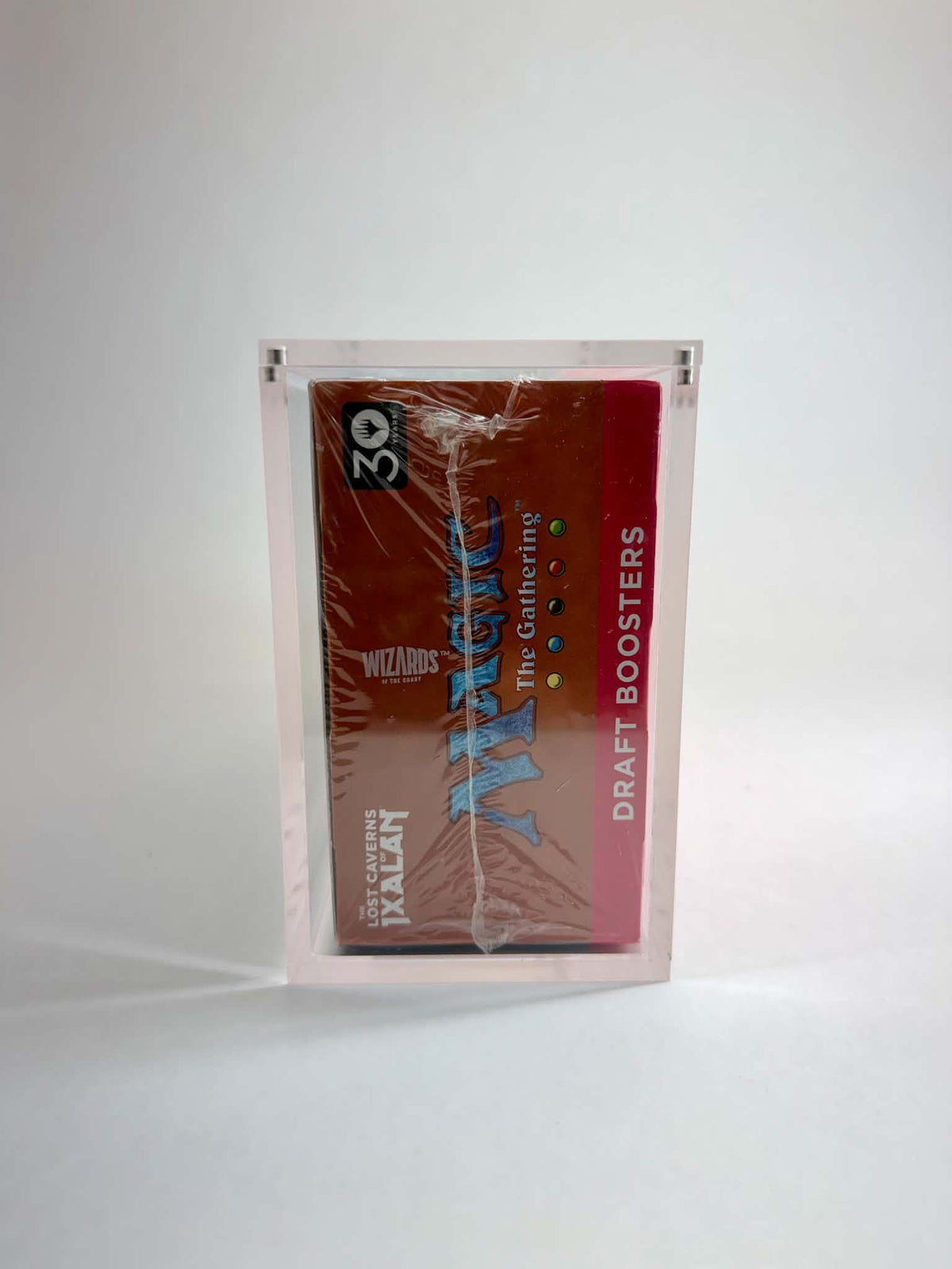 Acrylic Display Case FOR MTG Draft Booster Box | 36 Pack Magic The Gathering Draft Booster | Ixalan | 4-Magnet Lid | UV Protective