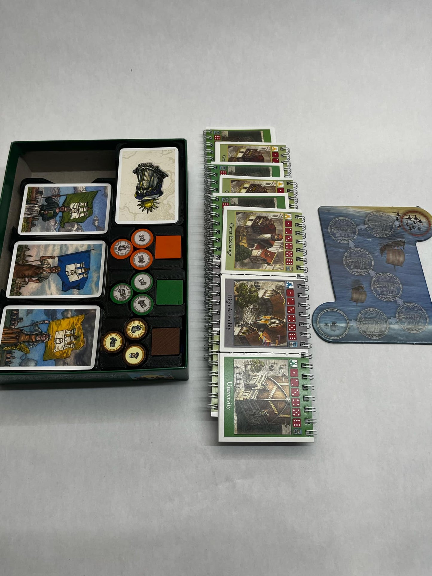 Catan Cities and Knights Game Tray Organizer – Essential Storage Solution for Board Game Enthusiasts