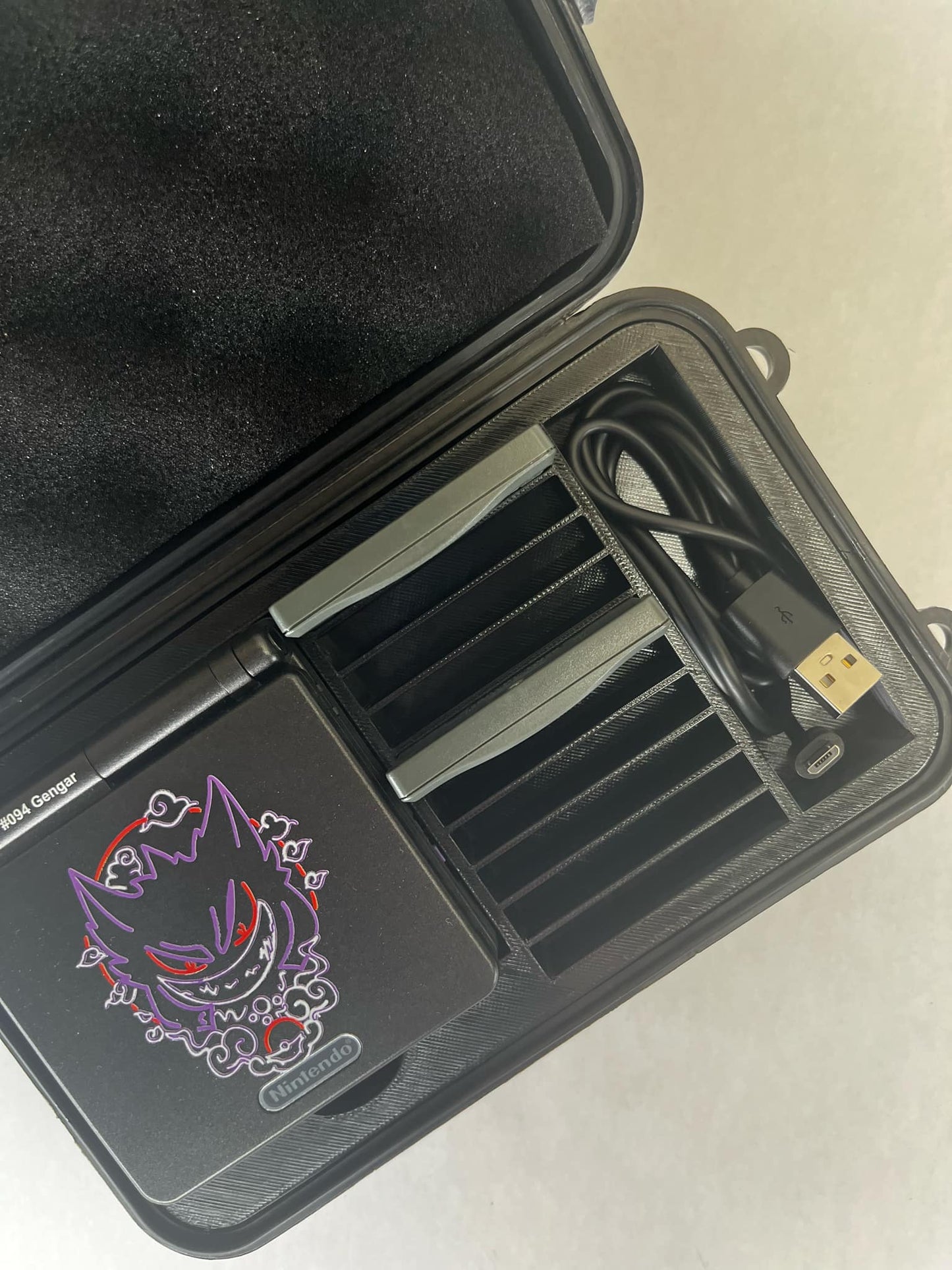 Protective Carrying Case for Gameboy Advance SP XL | SENAC LLC | Holds 13 Games + USB Charger | Protection Travel Durable Storage Solution