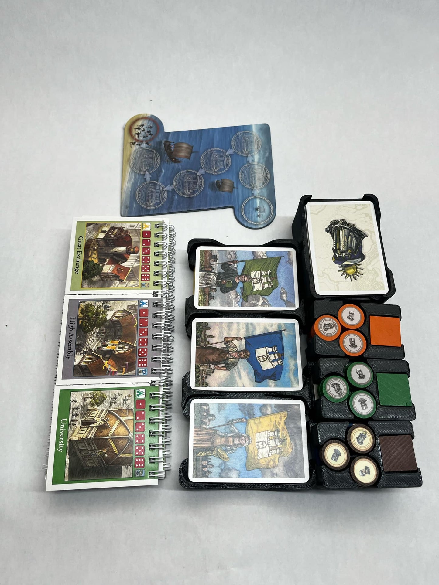 Catan Cities and Knights Game Tray Organizer – Essential Storage Solution for Board Game Enthusiasts