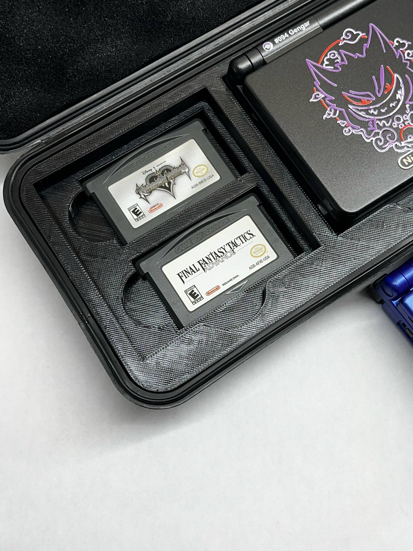 Dual Gameboy Advance SP Case | Holds 2 Consoles + 4 Games + Charger | SENAC LLC | Durable Travel Storage