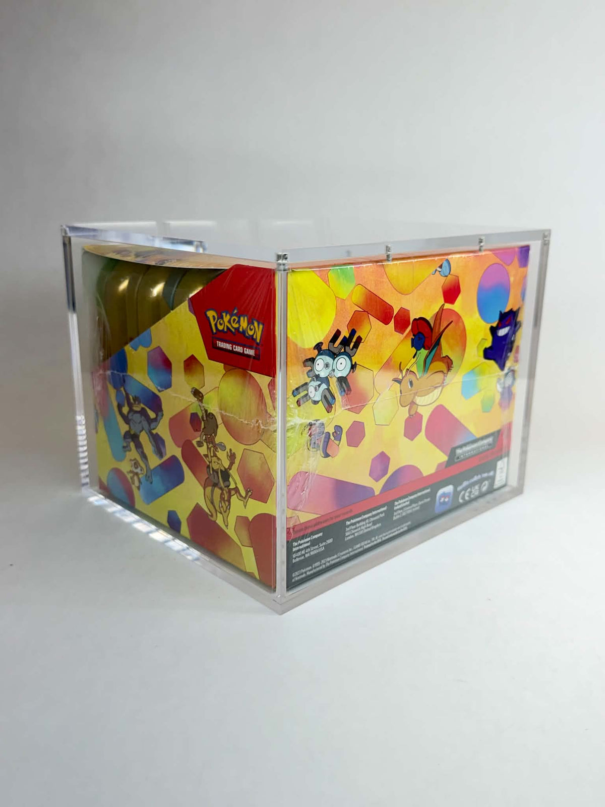 Acrylic Display Case FOR Pokémon Mini Tin Sealed Retail Case | Factory Sealed Mini Tin Display | 8-Magnet Lid | UV Sealed Protector
