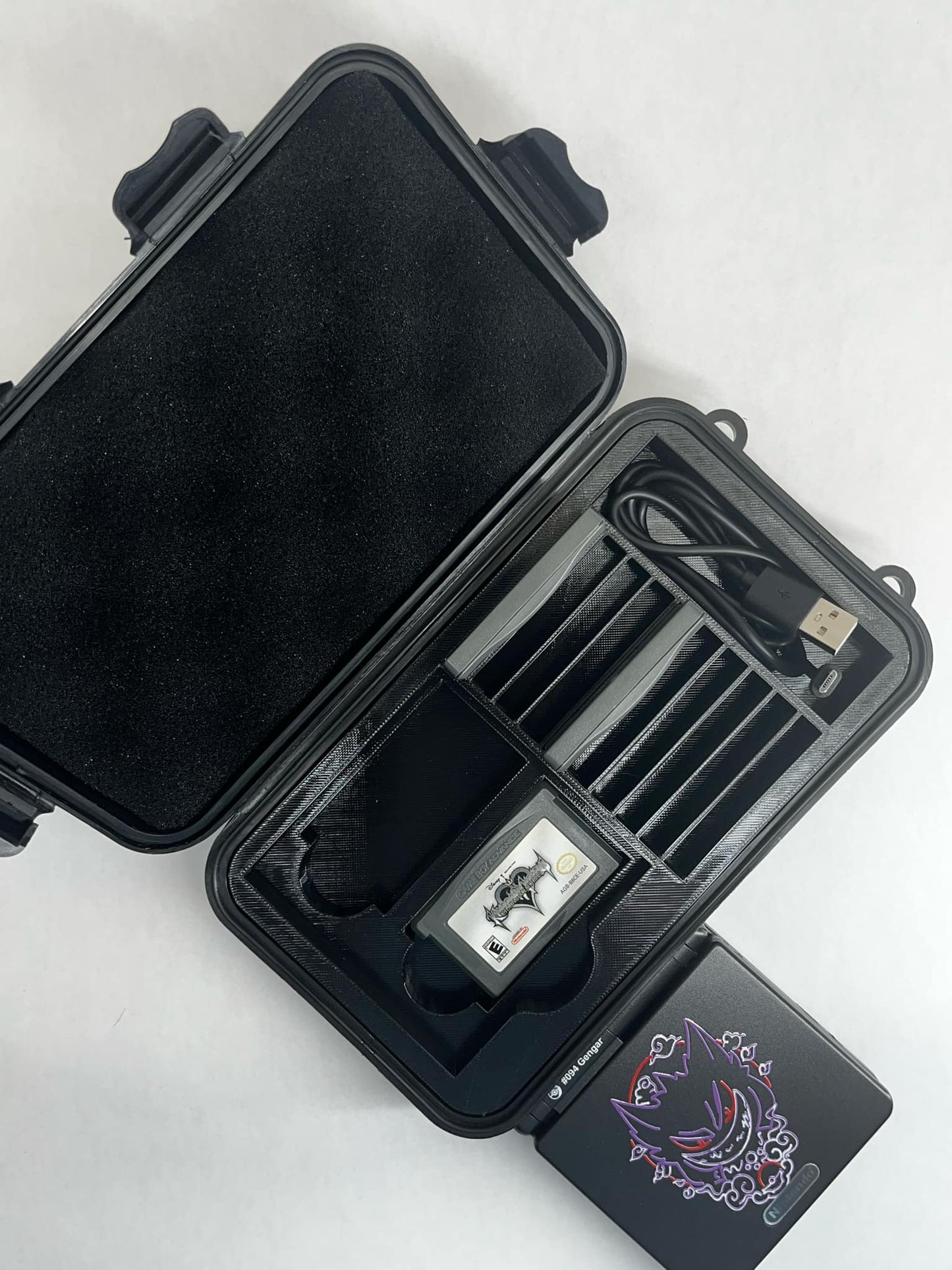 Protective Carrying Case for Gameboy Advance SP XL | SENAC LLC | Holds 13 Games + USB Charger | Protection Travel Durable Storage Solution