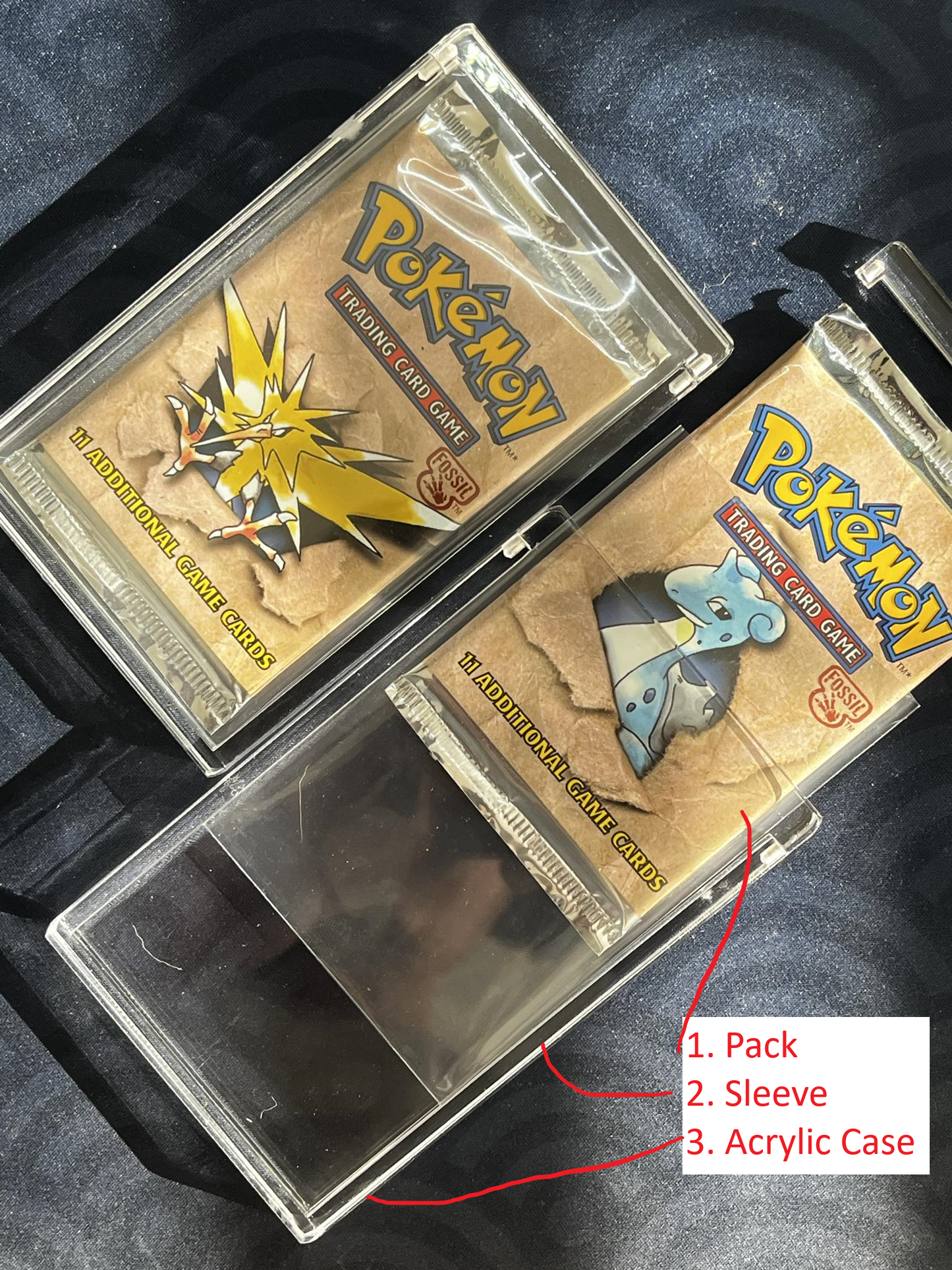 Premium Acrylic Cases for Pokémon Loose Packs | Superior Protection & Display | Single Display Protection Sealed Collecting