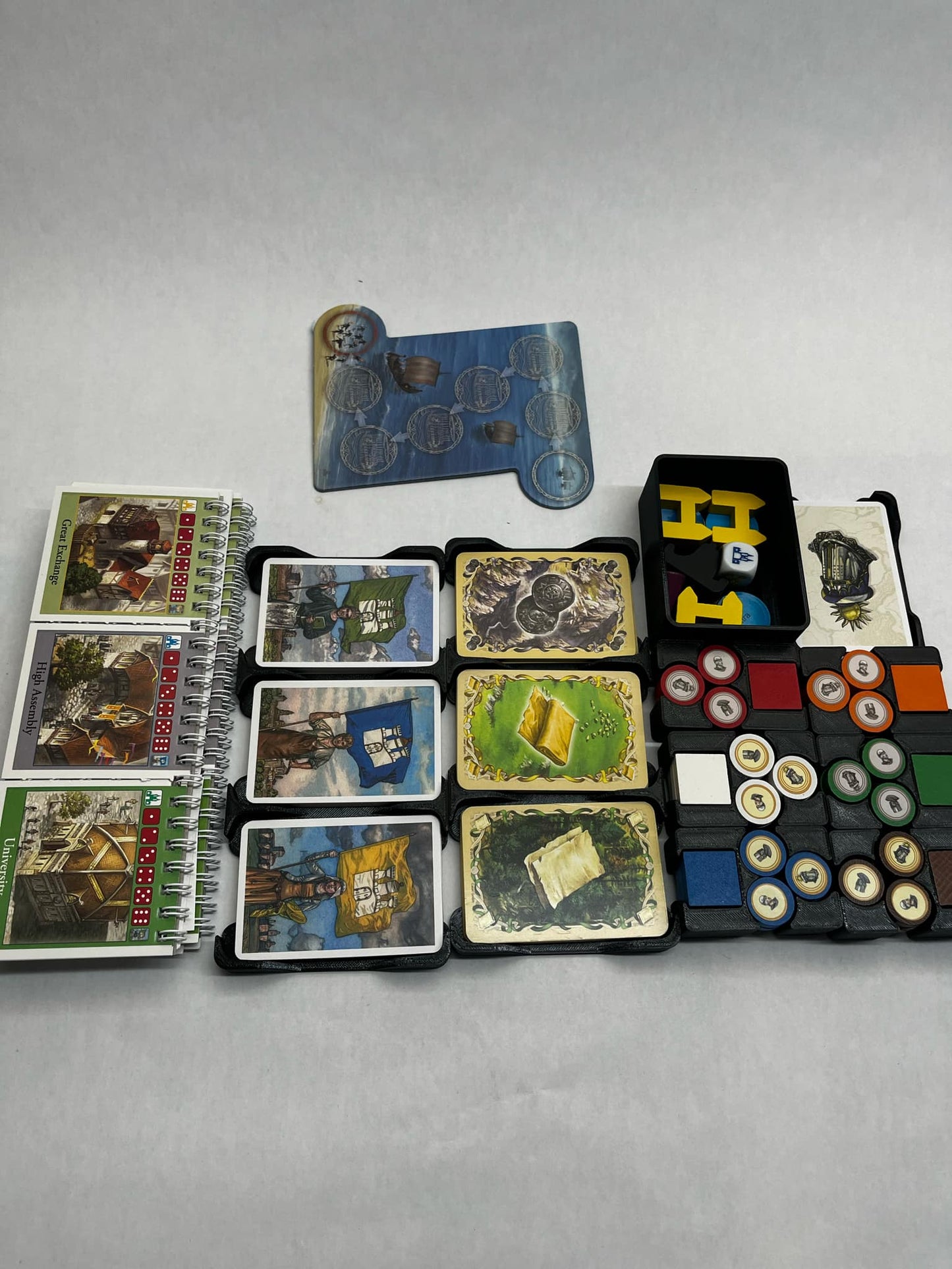 Catan Cities and Knights Game Tray Organizer – Essential Storage Solution for Board Game Enthusiasts