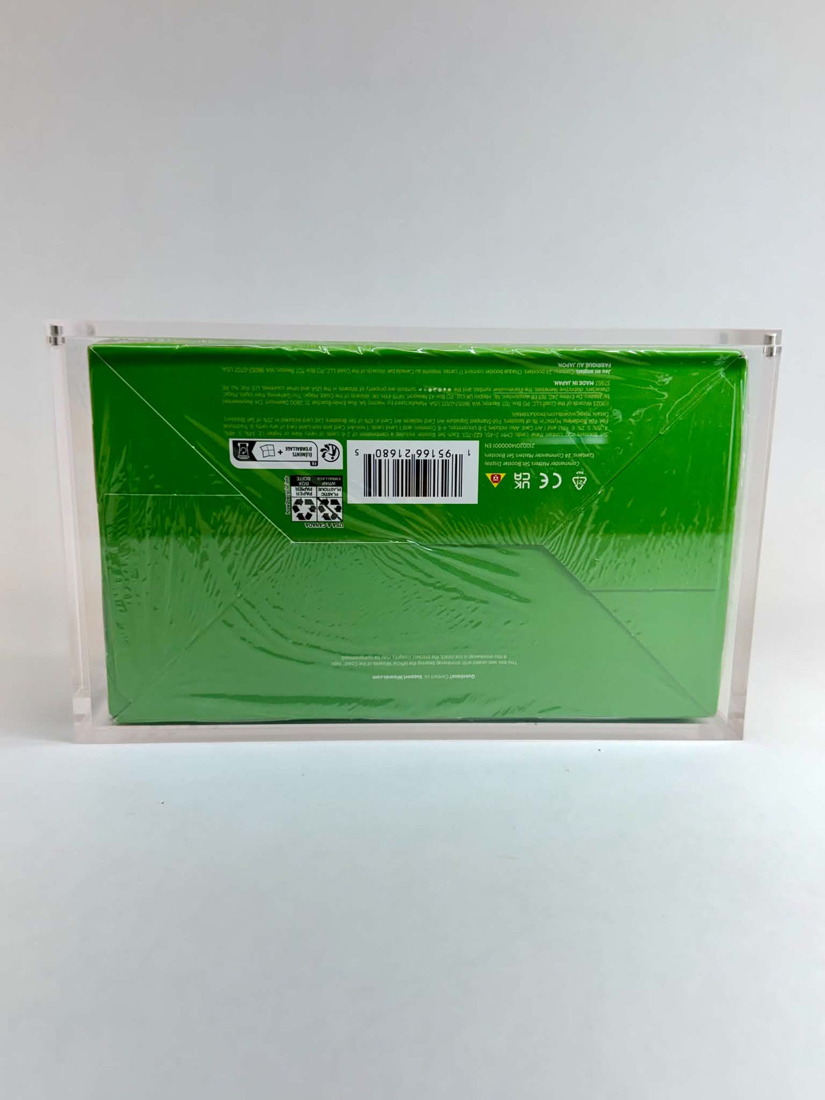 Acrylic Display Case FOR MTG Set Booster Box | 24 Pack Magic The Gathering Set Booster | Commander Masters | 4-Magnet Lid | UV