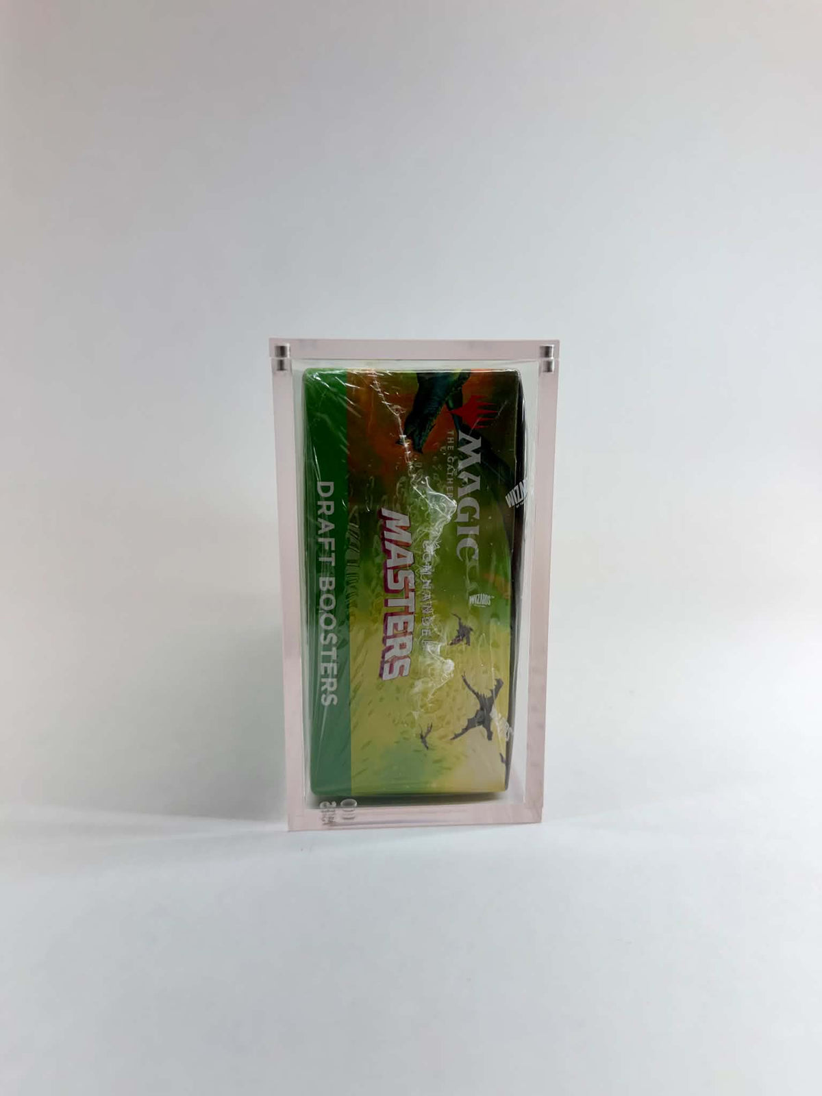 Acrylic Display Case FOR MTG Draft Booster Box | 24 Pack Magic The Gathering Draft Booster | Commander Masters | 4-Magnet Lid | UV