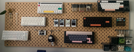 1 pair | IKEA SKADIS PEGBOARD | 25mm Large 3 Prong | Accessory Large Mechanical Keyboard Mount Holder Display