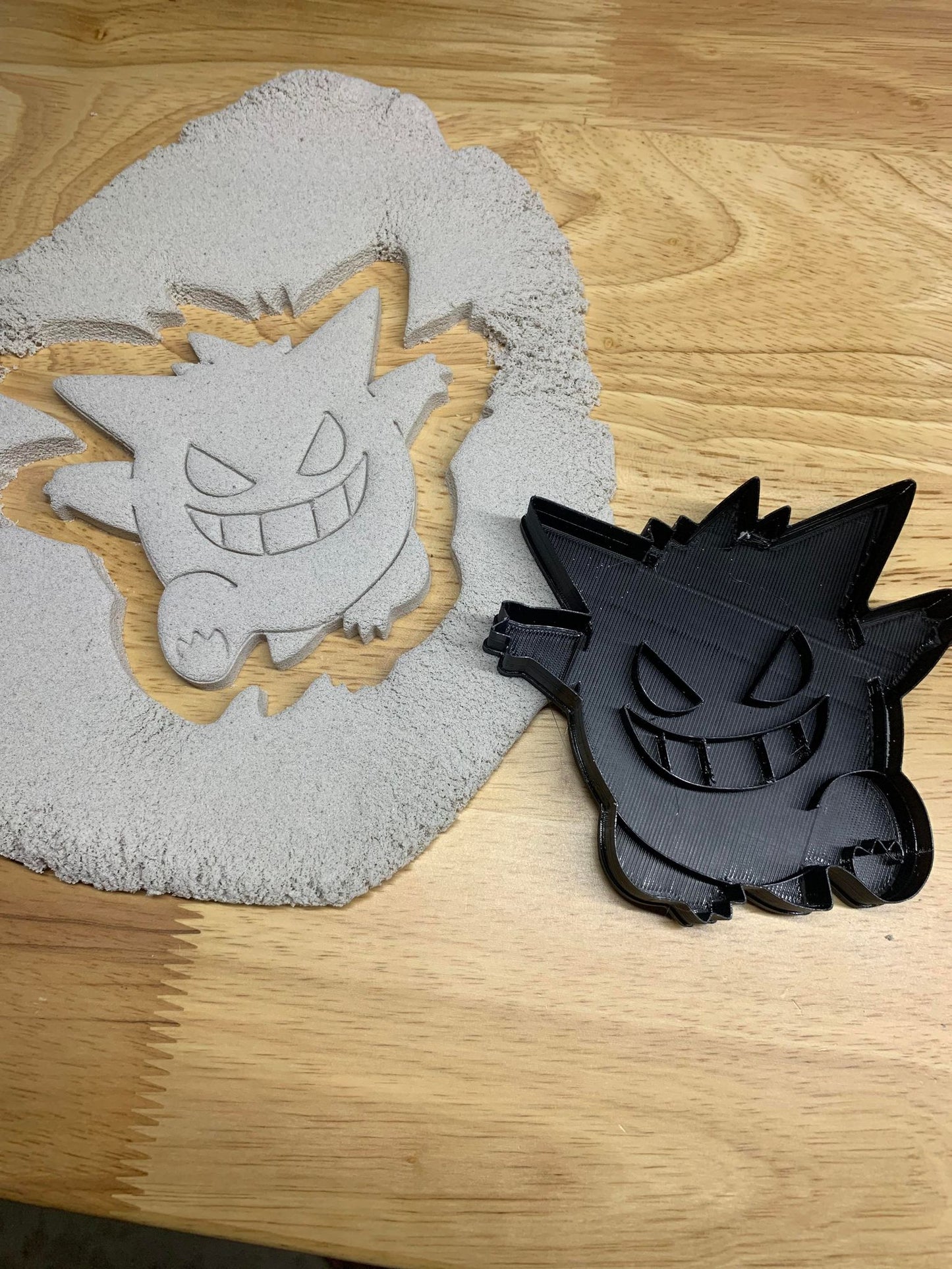 Gengar Pokemon Inspired Cookie Cutter | Senac LLC | polymer clay dough cutter clay shape jewelry cutters