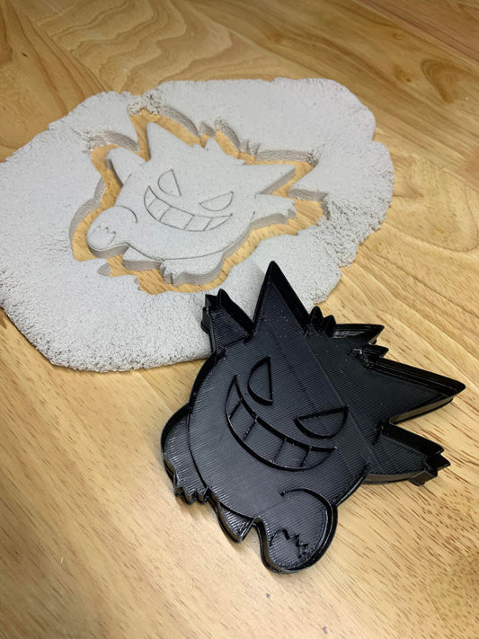 Gengar Pokemon Inspired Cookie Cutter | Senac LLC | polymer clay dough cutter clay shape jewelry cutters