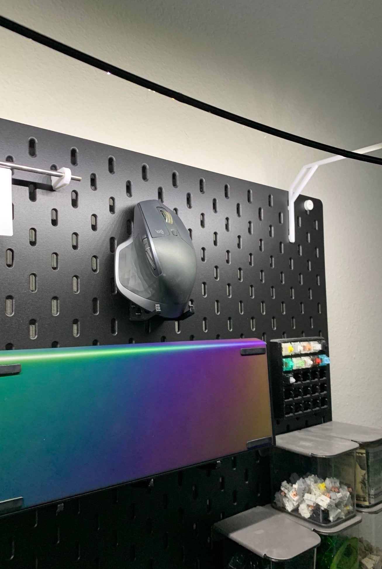 1 pair | Mouse Stand for SKADIS | SenacLLC | Display Gaming Mouse Holder Universal Pegboard Organizer Accessory