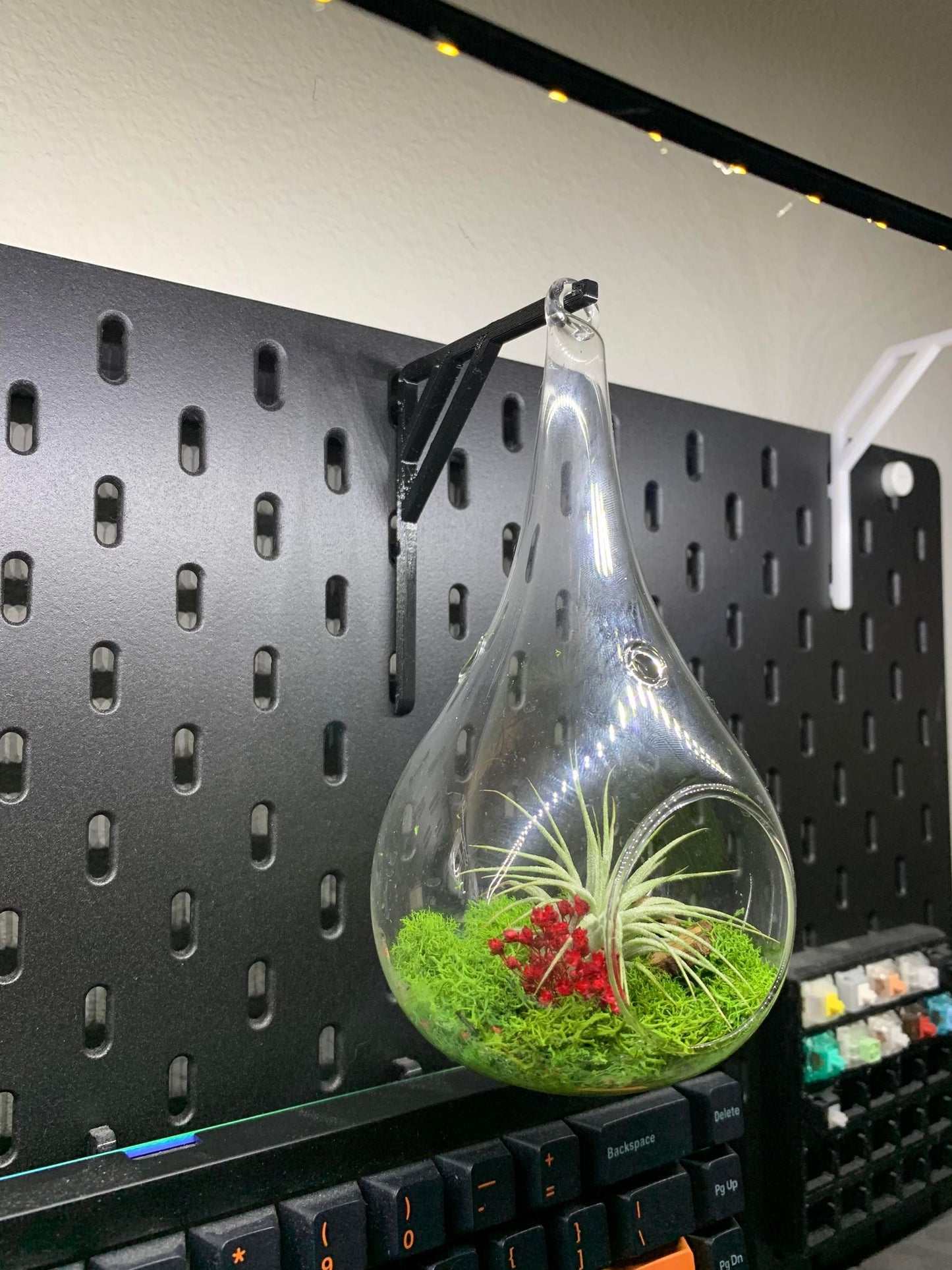 2 Pack IKEA SKADIS Plant Hanger | Senac LLC | Accessory Mount Pegboard Air Plant Dangle Terrarium