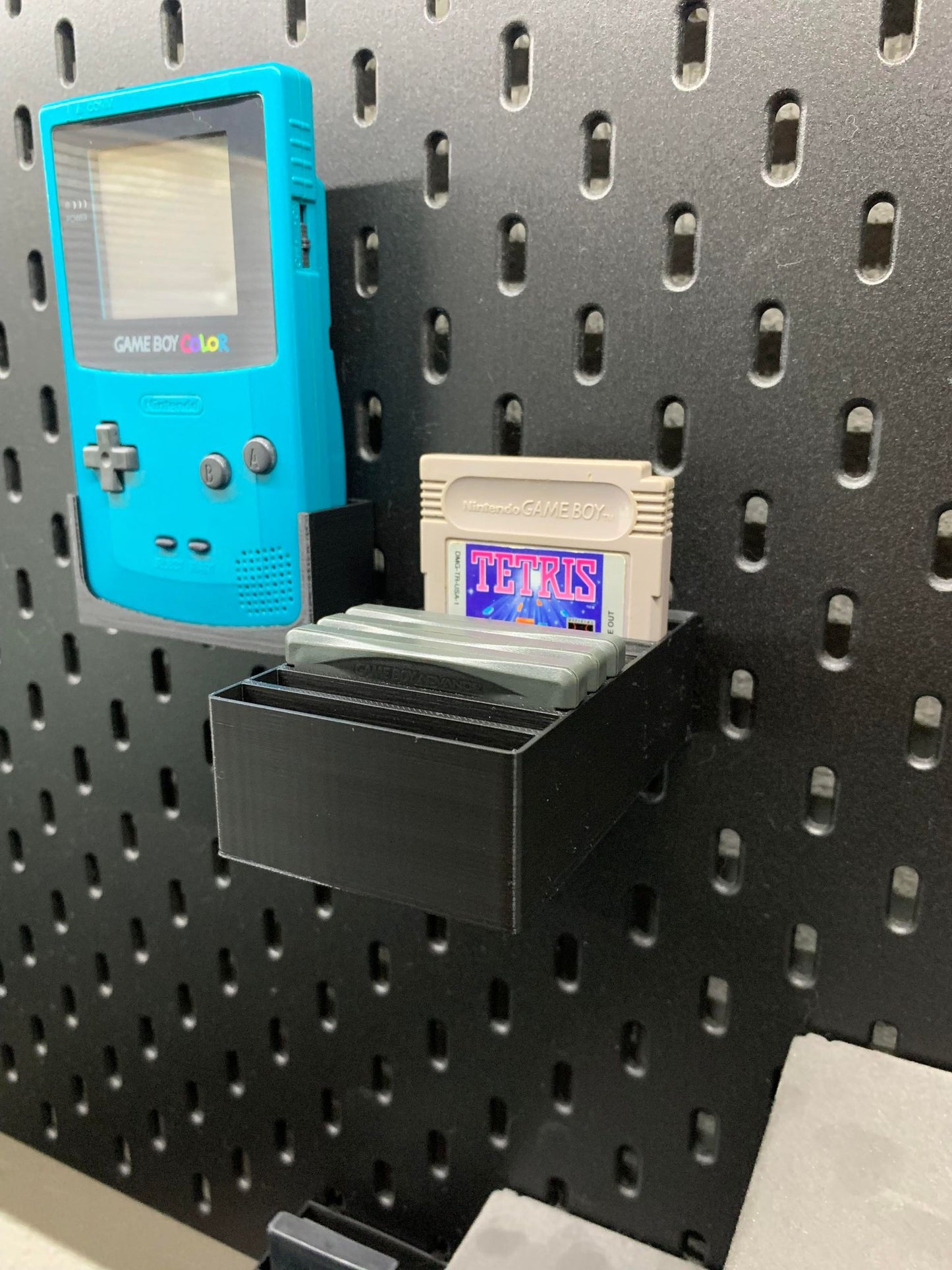 IKEA SKADIS Game Boy Cartridge (GB/GBC/GBA) | Senac LLC | Accessory Mount Pegboard Collecting Pokemon Vintage Retro Game Display Stand Classic