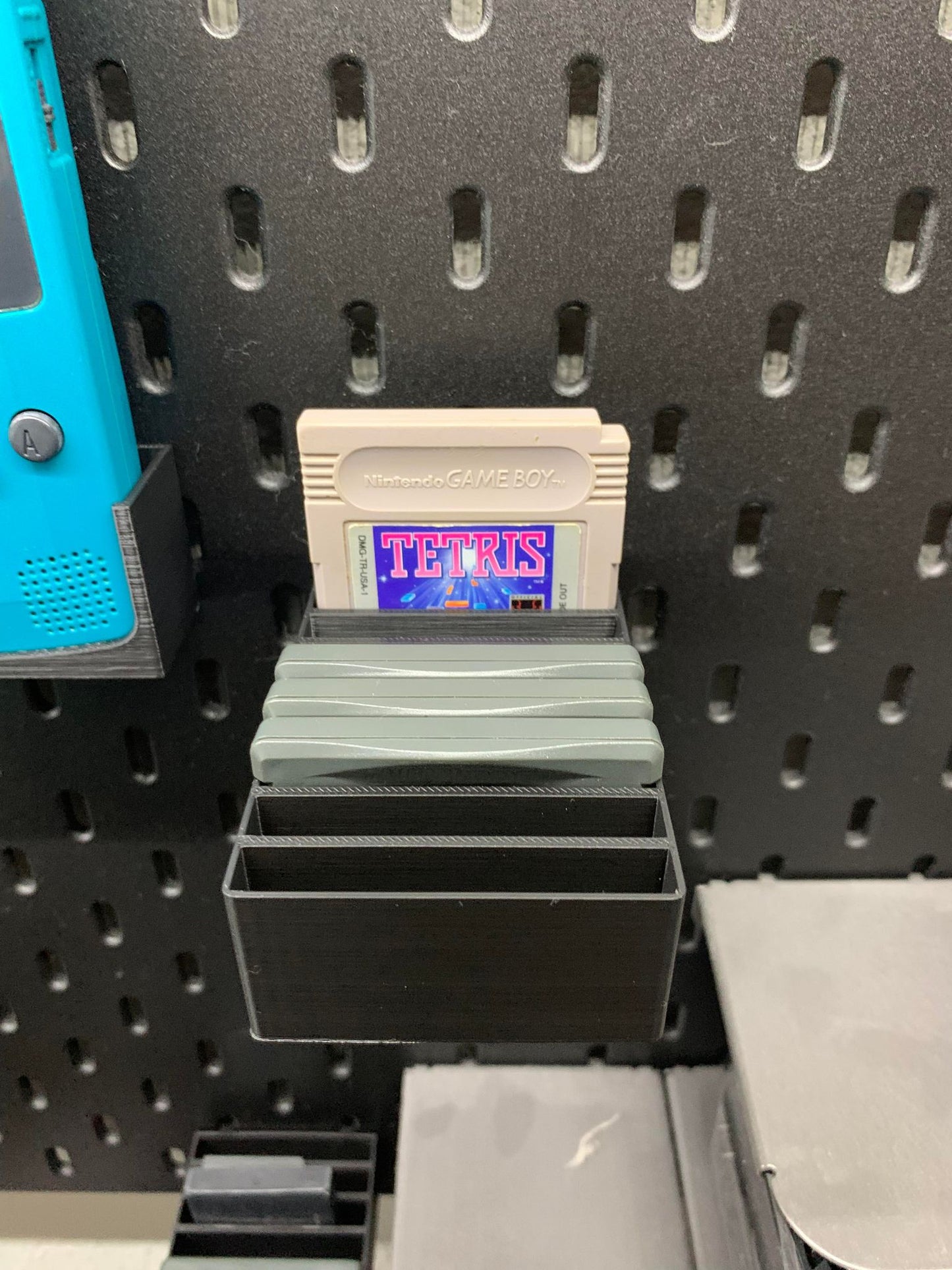 IKEA SKADIS Game Boy Cartridge (GB/GBC/GBA) | Senac LLC | Accessory Mount Pegboard Collecting Pokemon Vintage Retro Game Display Stand Classic