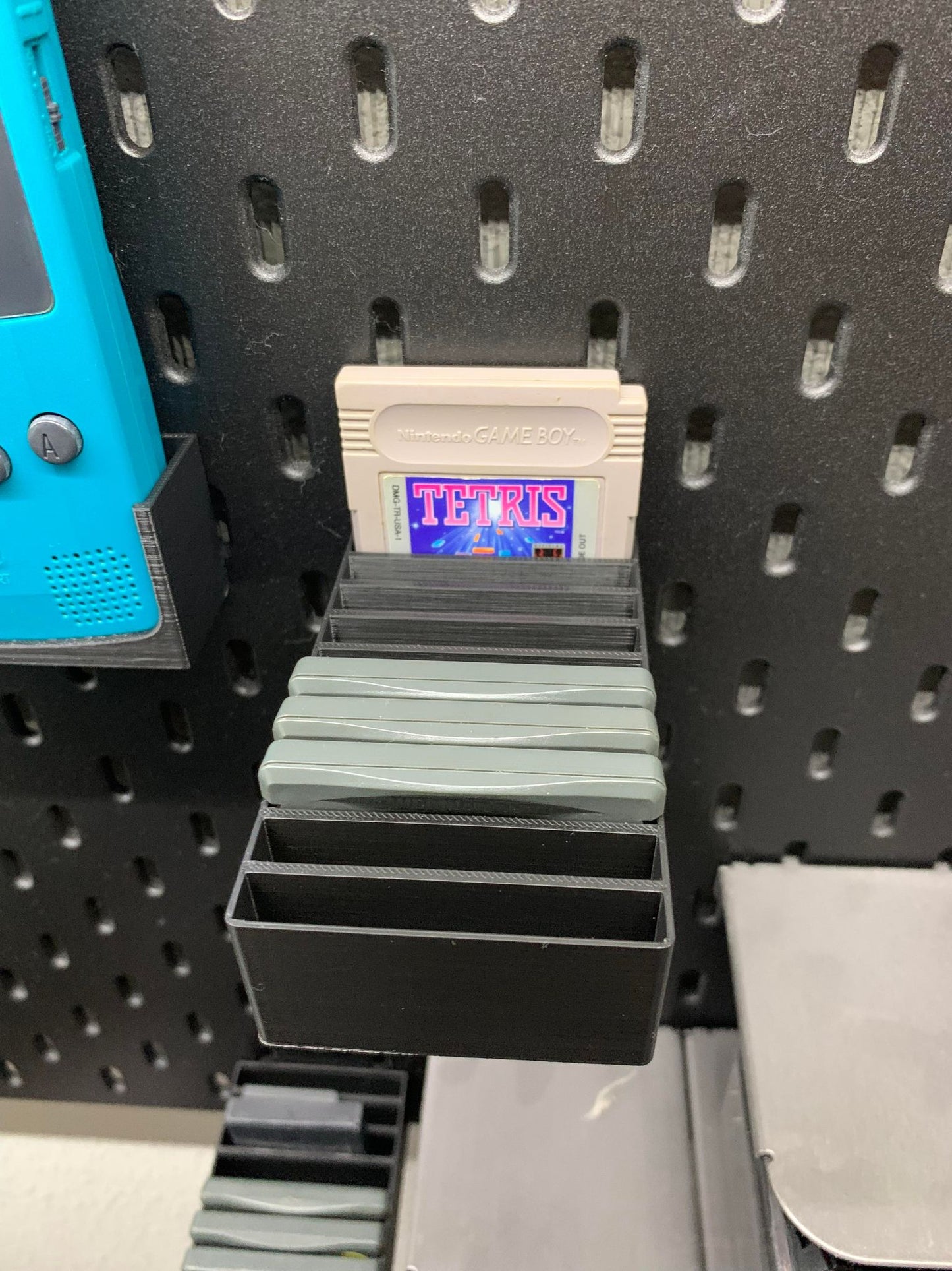 IKEA SKADIS Game Boy Cartridge (GB/GBC/GBA) | Senac LLC | Accessory Mount Pegboard Collecting Pokemon Vintage Retro Game Display Stand Classic