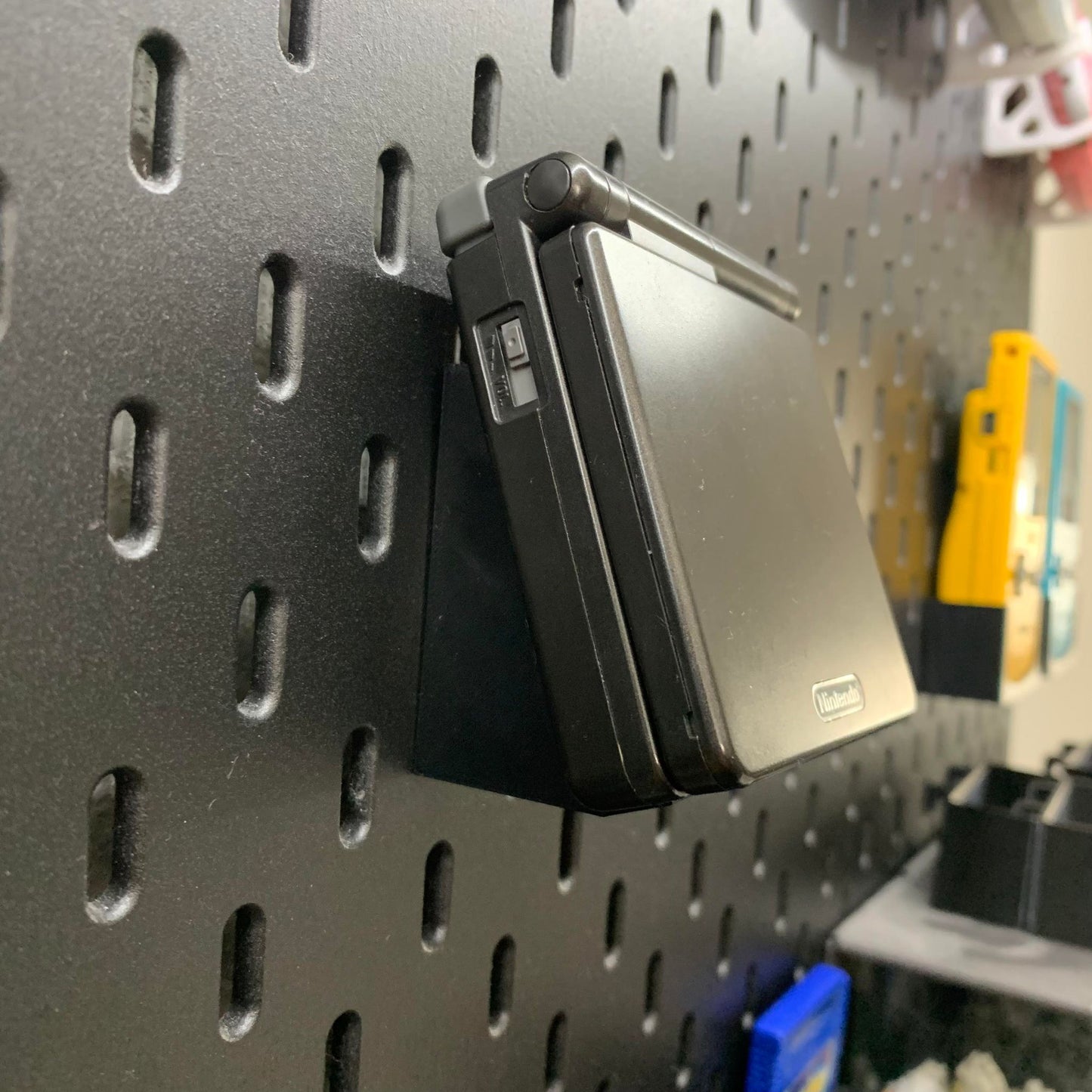 IKEA SKADIS Game Boy Advance SP Mount | Senac LLC | Accessory Mount Pegboard Collecting Pokemon Vintage Retro Game Display Stand Classic