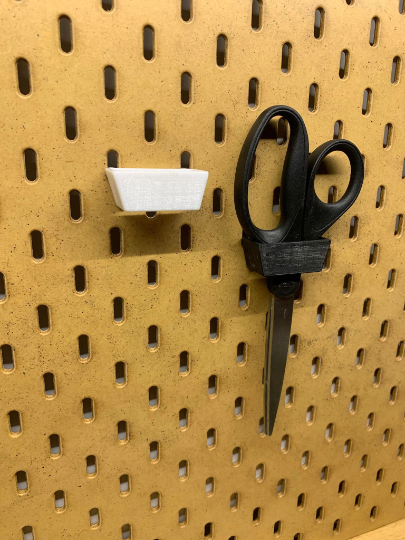 1 Piece | IKEA SKADIS Pegboard Scissor Holder | Senac LLC | Accessory Mount Pegboard Pliers