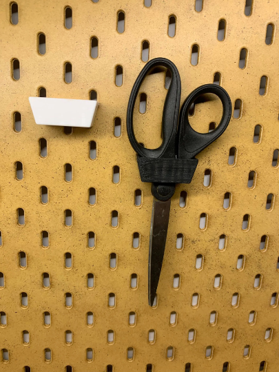 1 Piece | IKEA SKADIS Pegboard Scissor Holder | Senac LLC | Accessory Mount Pegboard Pliers