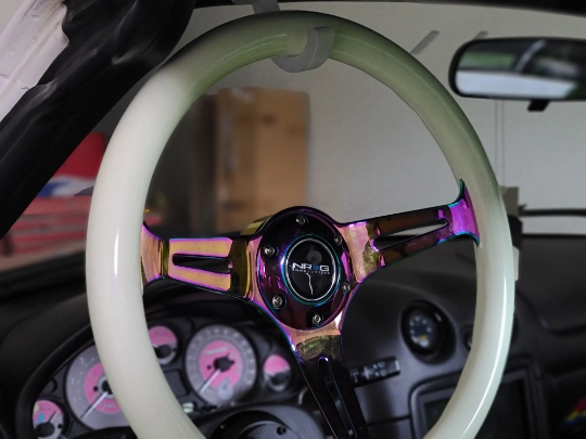 1 Piece | BLACK | NA NB Miata Sun Visor Delete Steering Wheel Holder Custom Modifcation