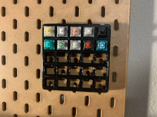 1 Piece | SKADIS 5x5 Switch Tester | Senac LLC | Pegboard Ikea Mount Artisan Display