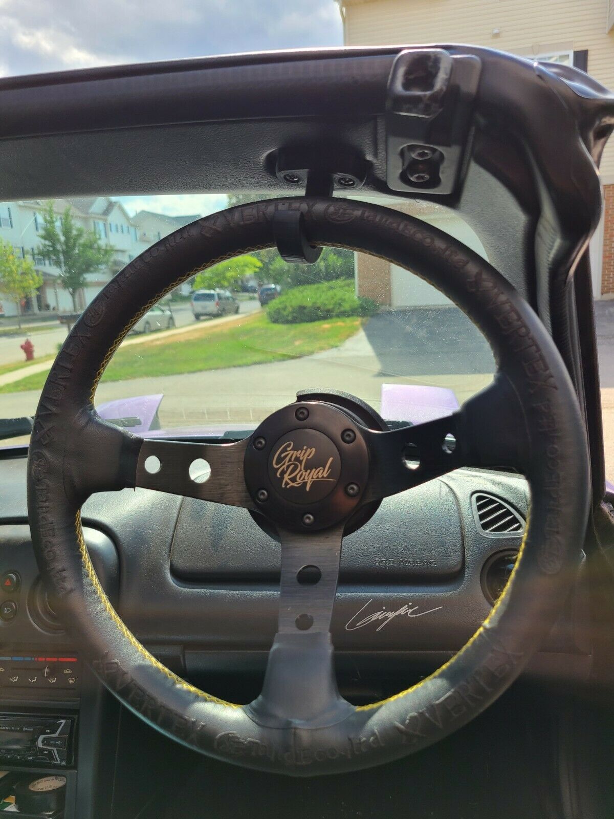 1 Piece | BLACK | NA NB Miata Sun Visor Delete Steering Wheel Holder Custom Modifcation