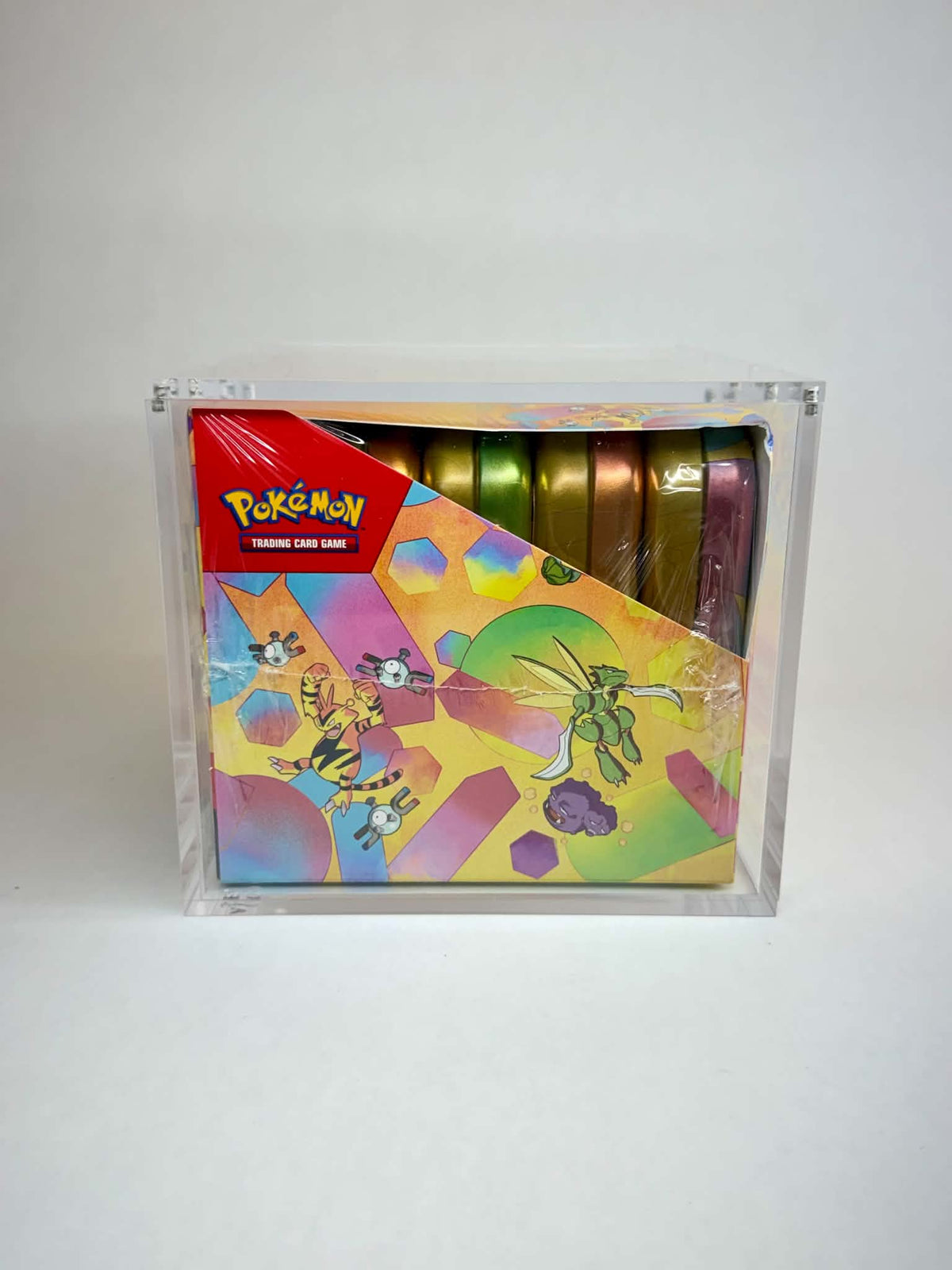 Acrylic Display Case FOR Pokémon Mini Tin Sealed Retail Case | Factory Sealed Mini Tin Display | 8-Magnet Lid | UV Sealed Protector