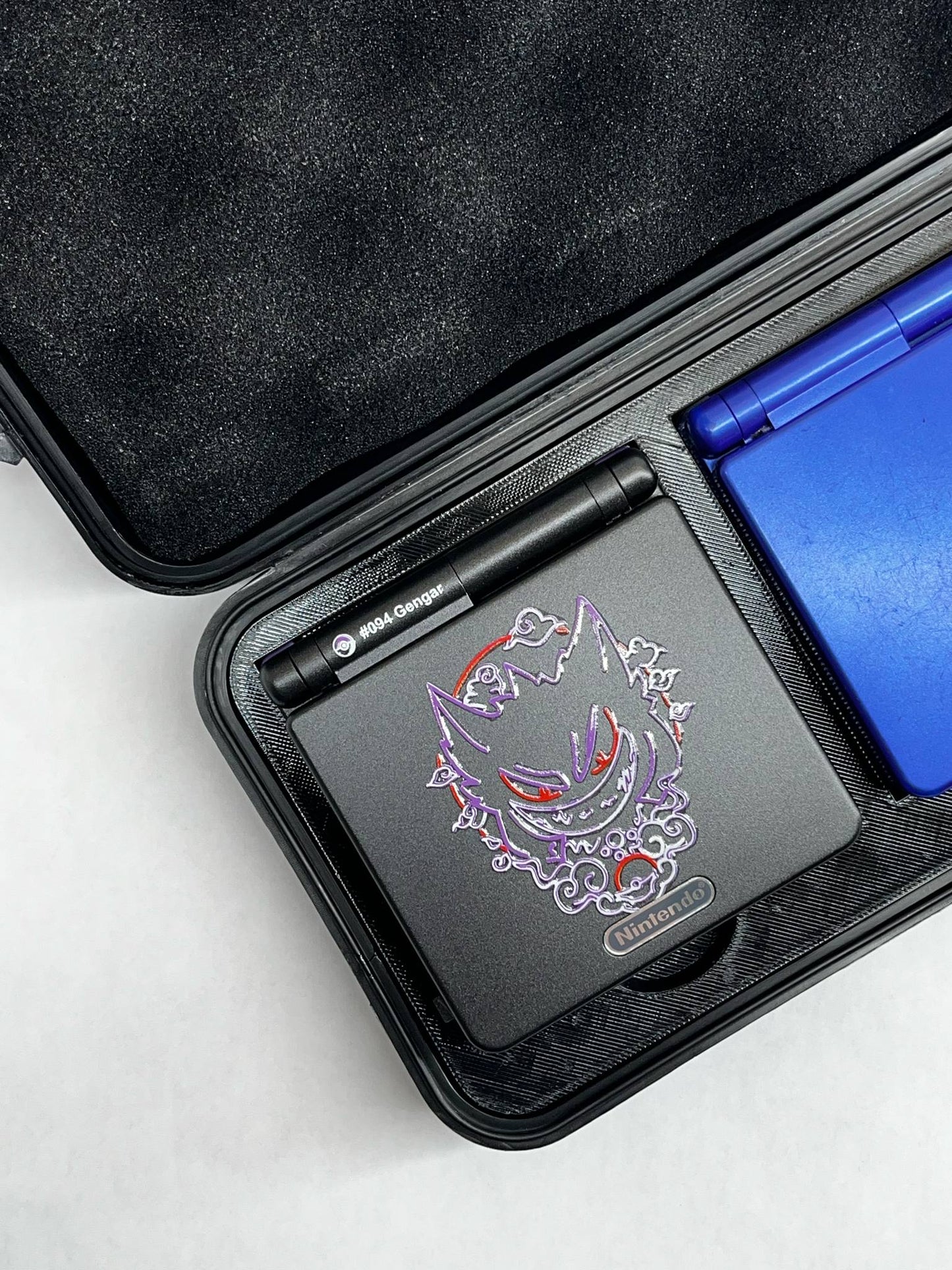 Dual Gameboy Advance SP Case | Holds 2 Consoles + 4 Games + Charger | SENAC LLC | Durable Travel Storage