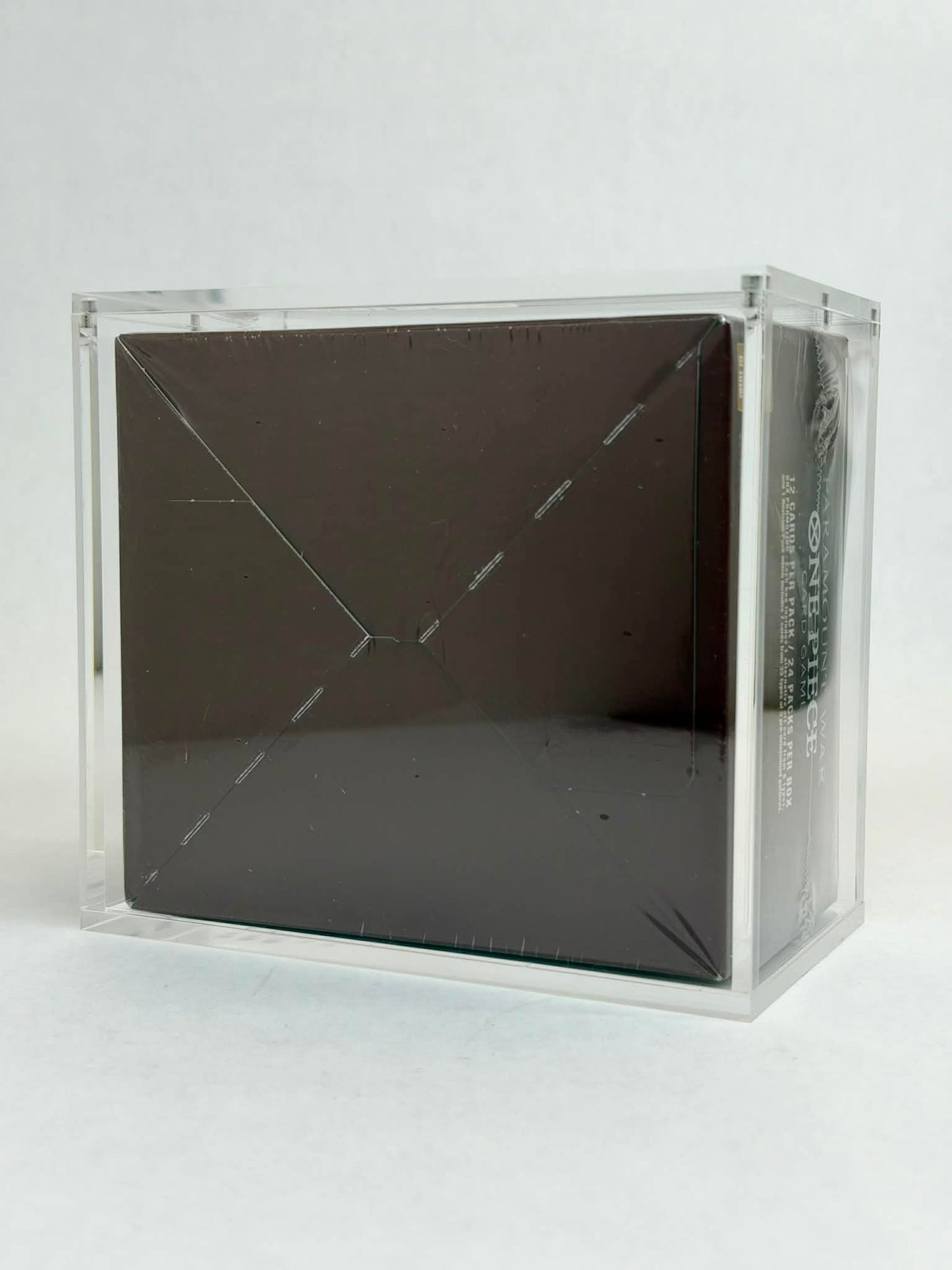 One Piece OP02 Paramount War Booster Box Acrylic Display Case UV Protection Magnetic Lid