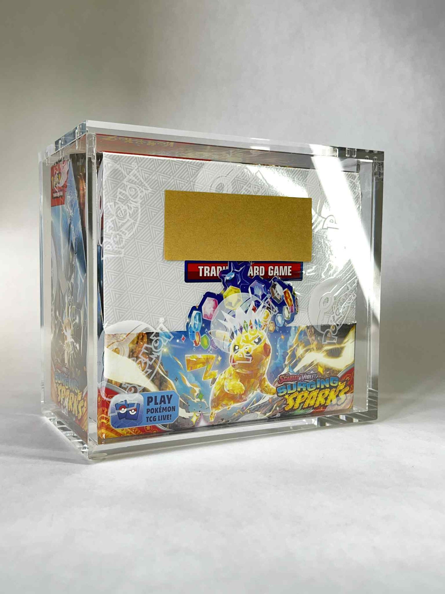Acrylic Display Case for Standard Poke TCG & PKMN Booster Boxes – UV Protection, Stackable, Dust-Proof (Case Only)