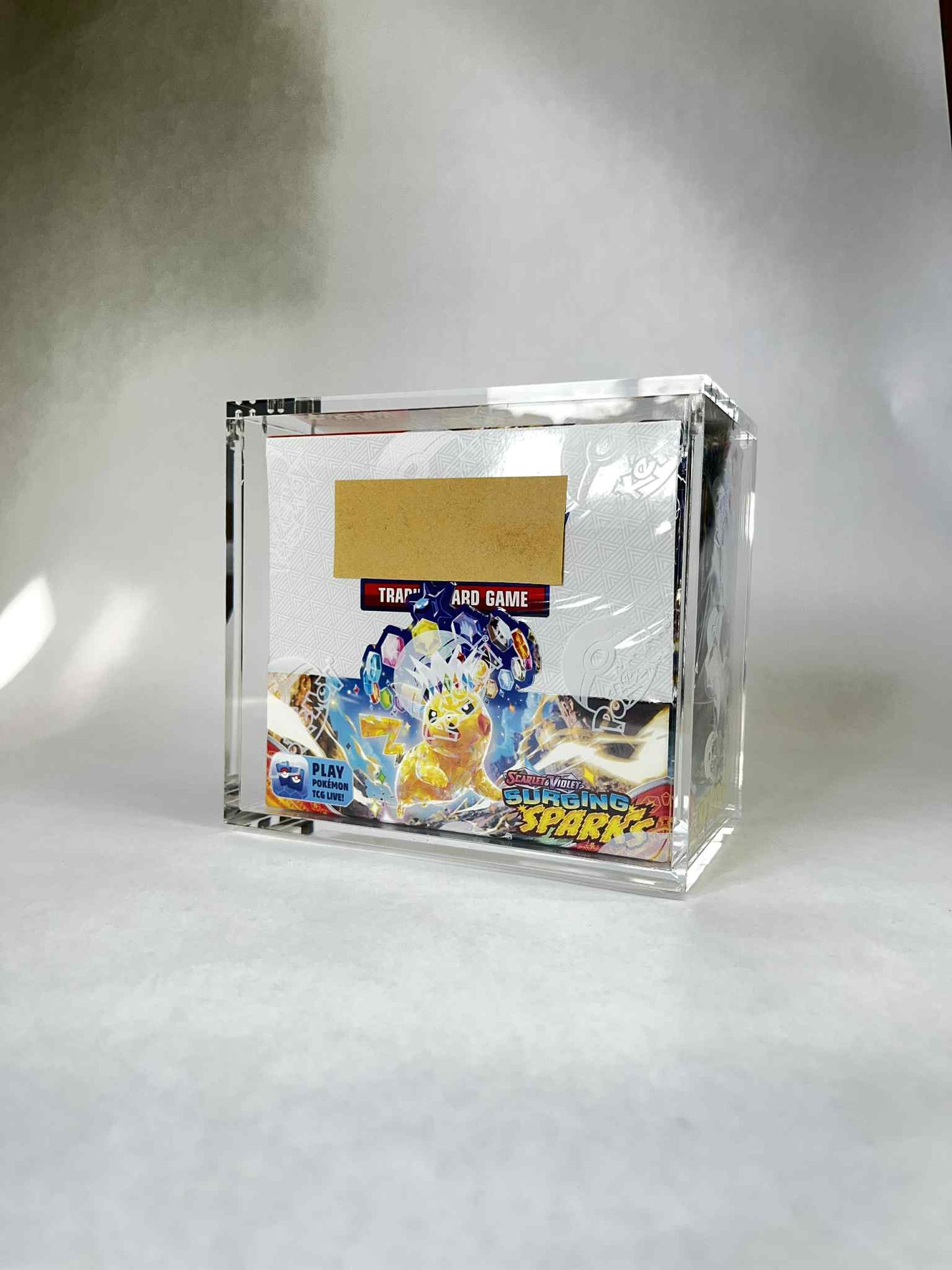 Acrylic Display Case for Standard Poke TCG & PKMN Booster Boxes – UV Protection, Stackable, Dust-Proof (Case Only)