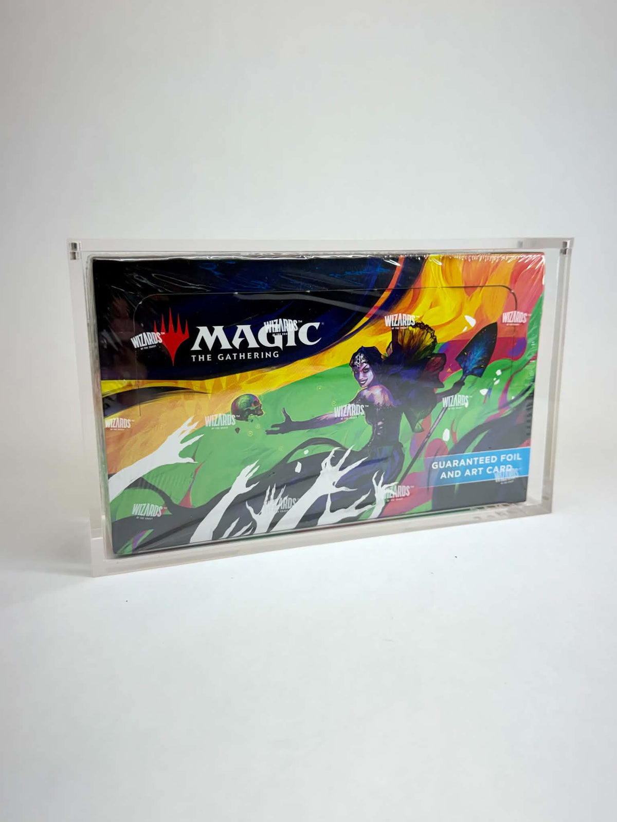 Acrylic Display Case FOR MTG Set Booster Box | 24 Pack Magic The Gathering Set Booster | Commander Masters | 4-Magnet Lid | UV