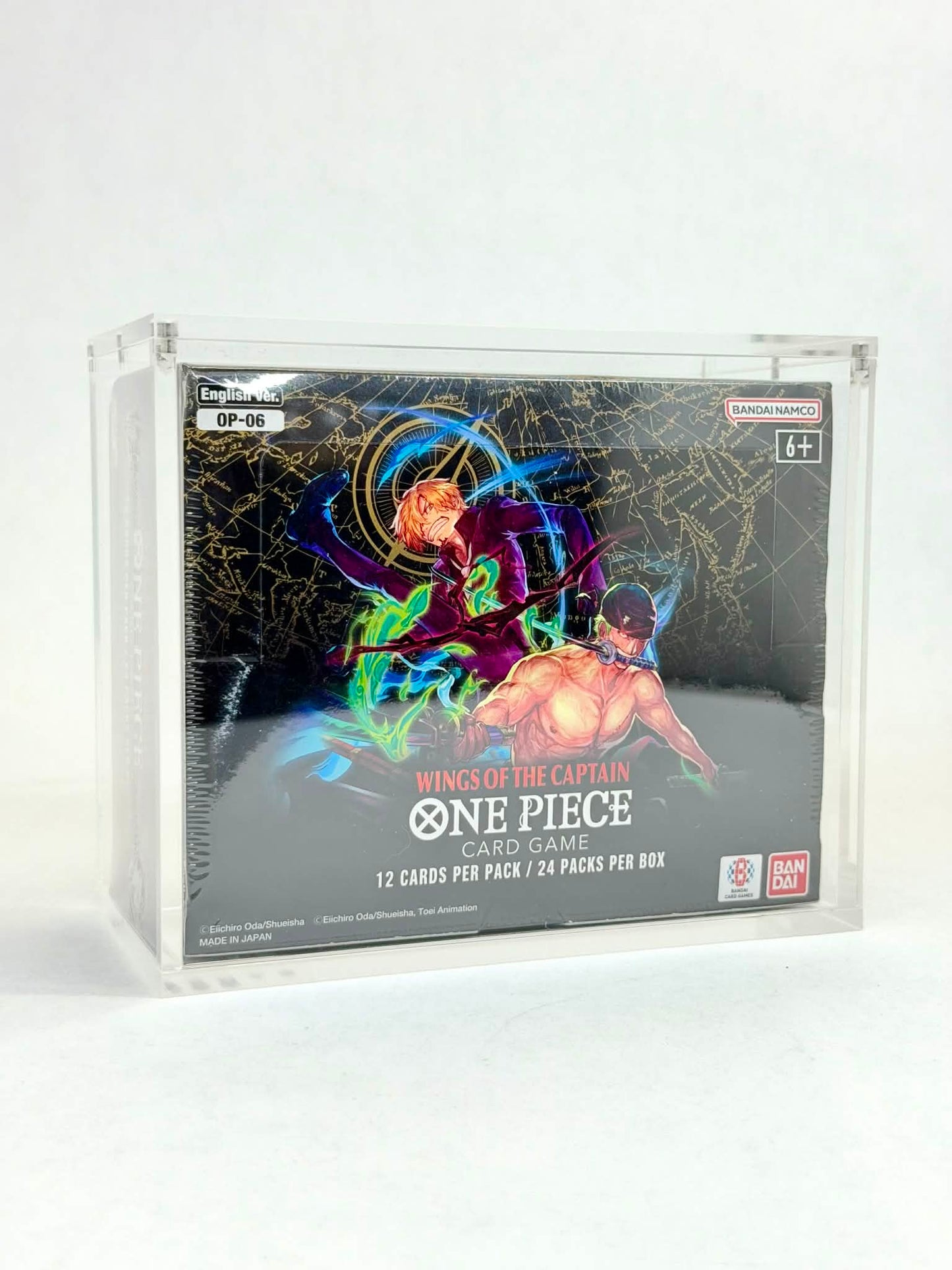 One Piece OP06 Wings of the Captain Booster Box Acrylic Display Case UV Protection