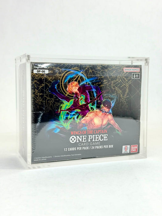 One Piece OP06 Wings of the Captain Booster Box Acrylic Display Case UV Protection
