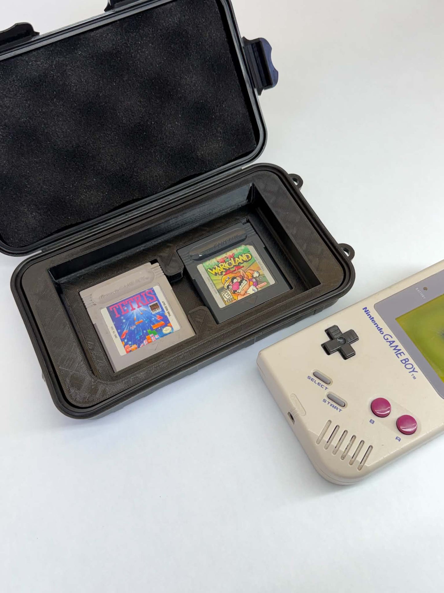 Nintendo Game Boy DMG-01 Protective Carrying Case | Original OG Game Boy | Holds 3 Games | 3D Printed by SENAC LLC