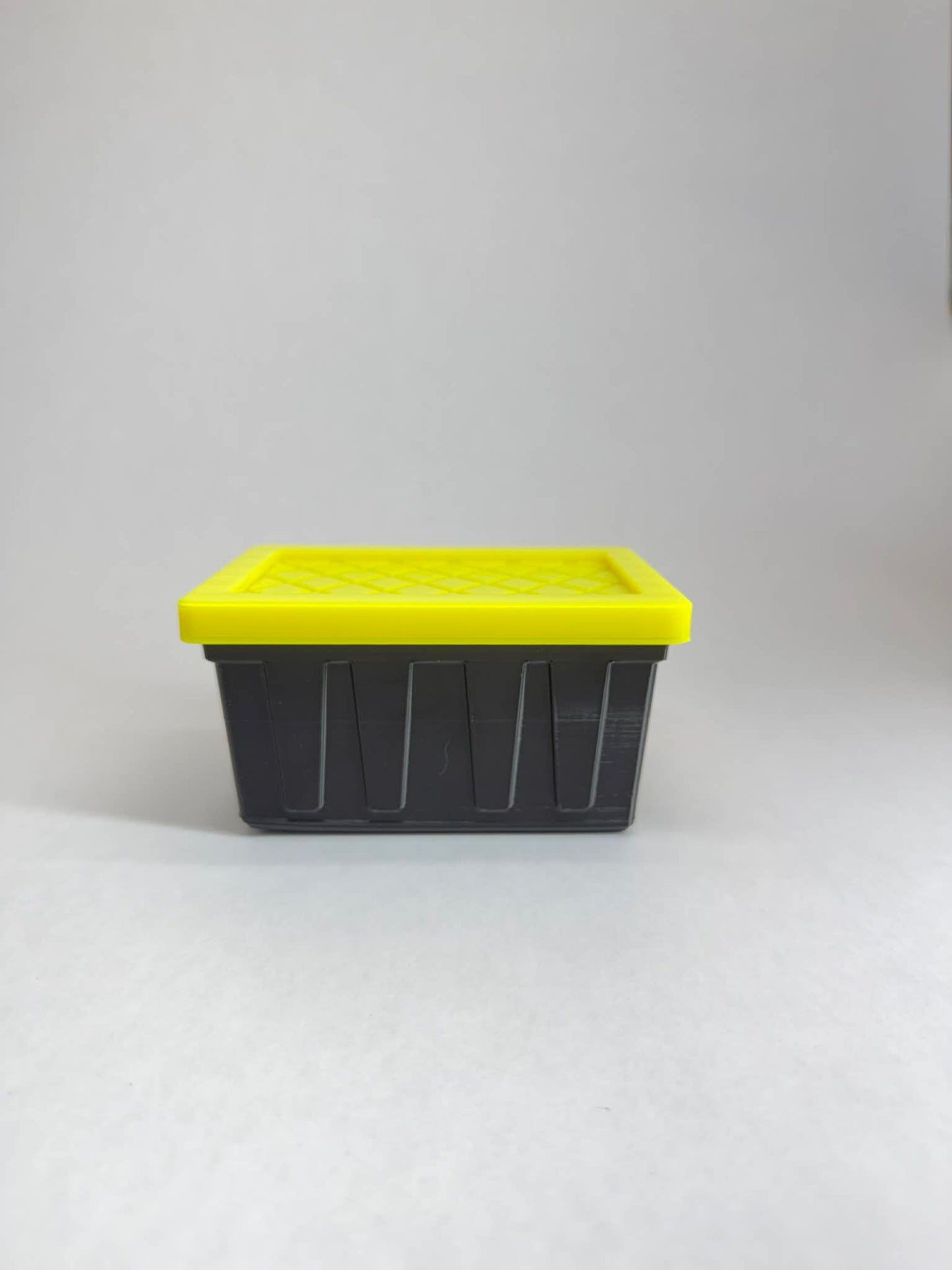 3-Pack Mini Teeny Tote – Stackable Storage Containers, Black, Snap Lid