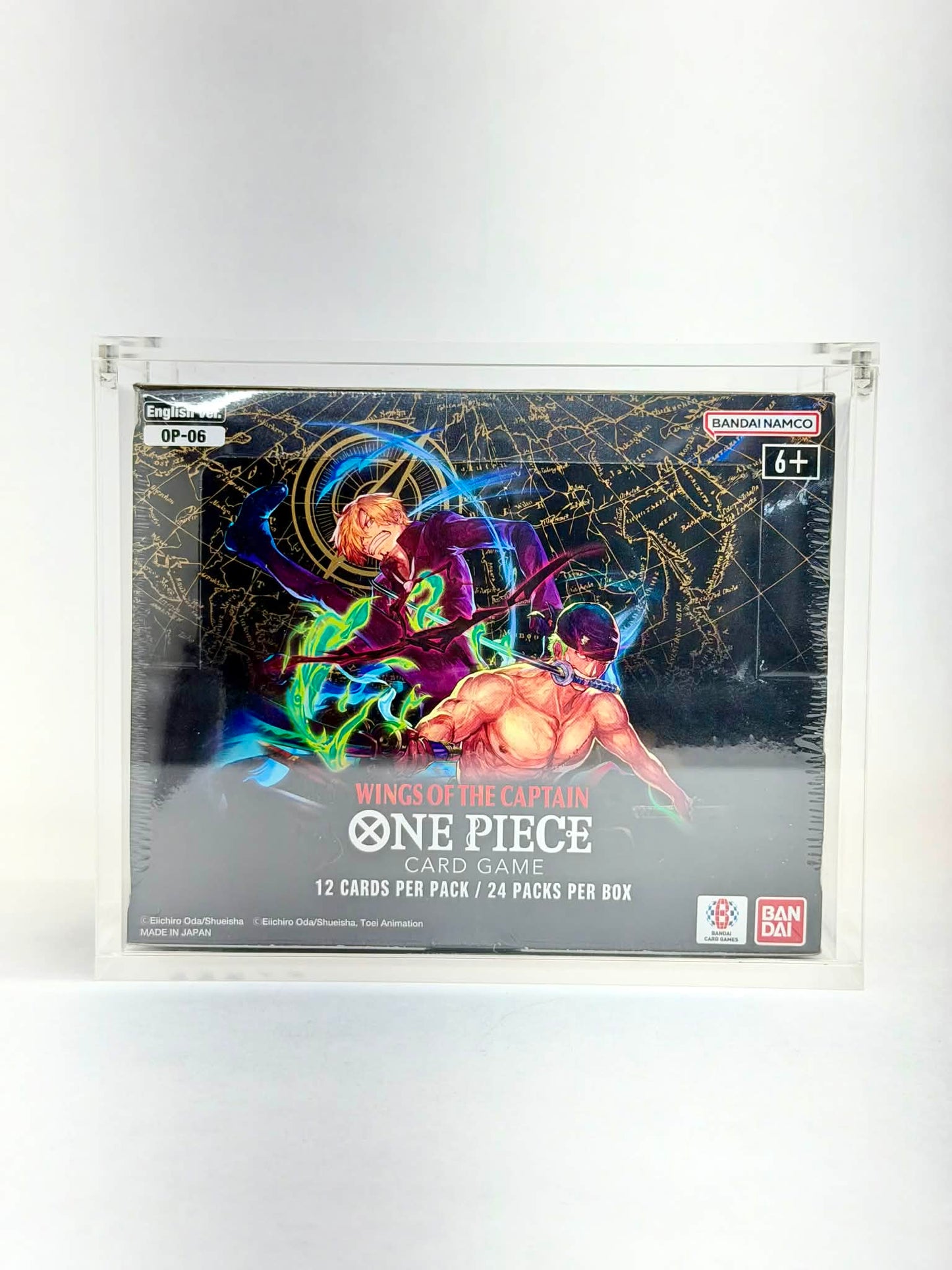 One Piece OP06 Wings of the Captain Booster Box Acrylic Display Case UV Protection