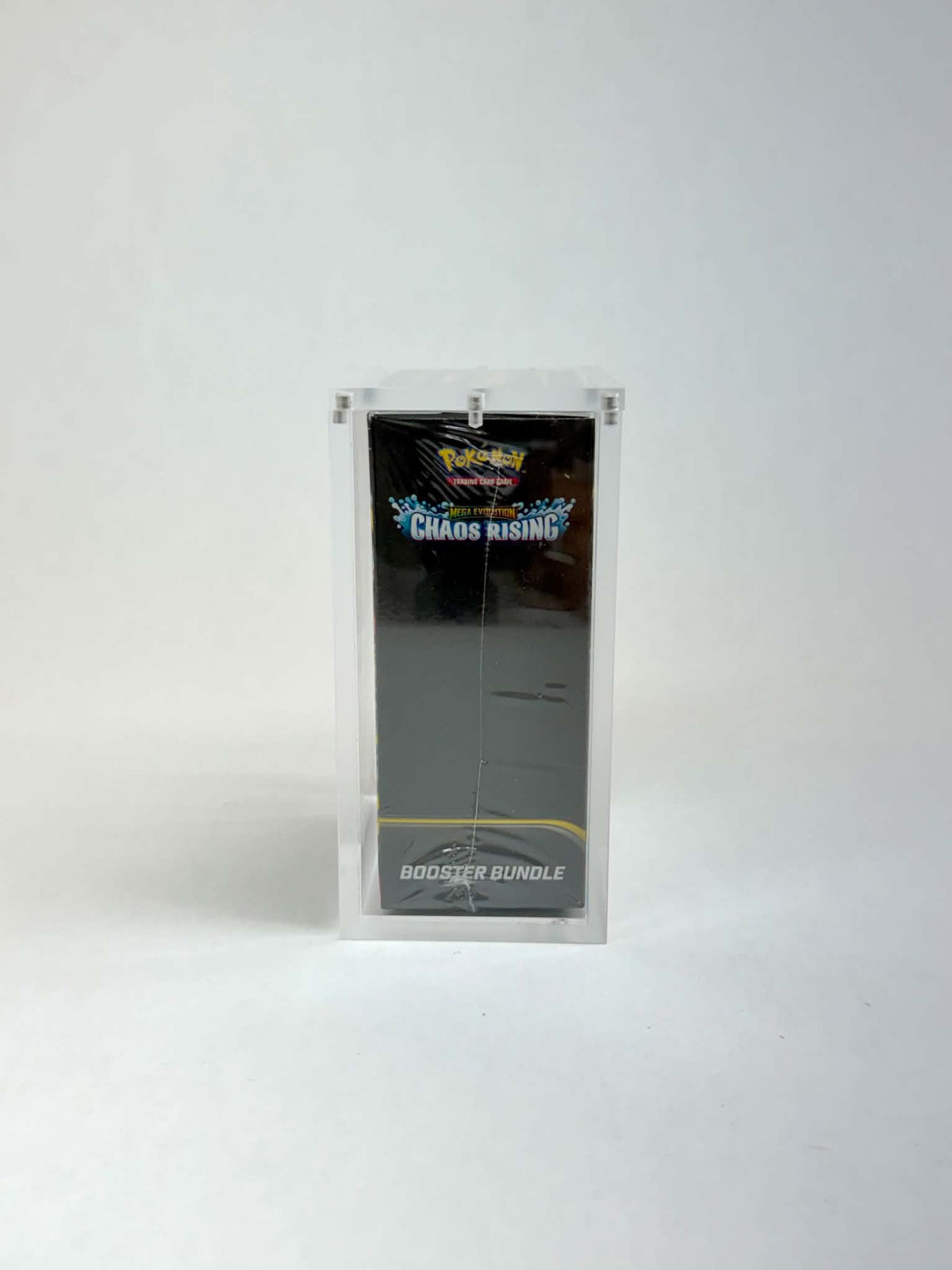 Acrylic Display Case FOR Pokémon Mega Evolution Booster Bundle | Tall Size | Ascended Heroes Perfect Order Chaos Rising | 6-Magnet Lid